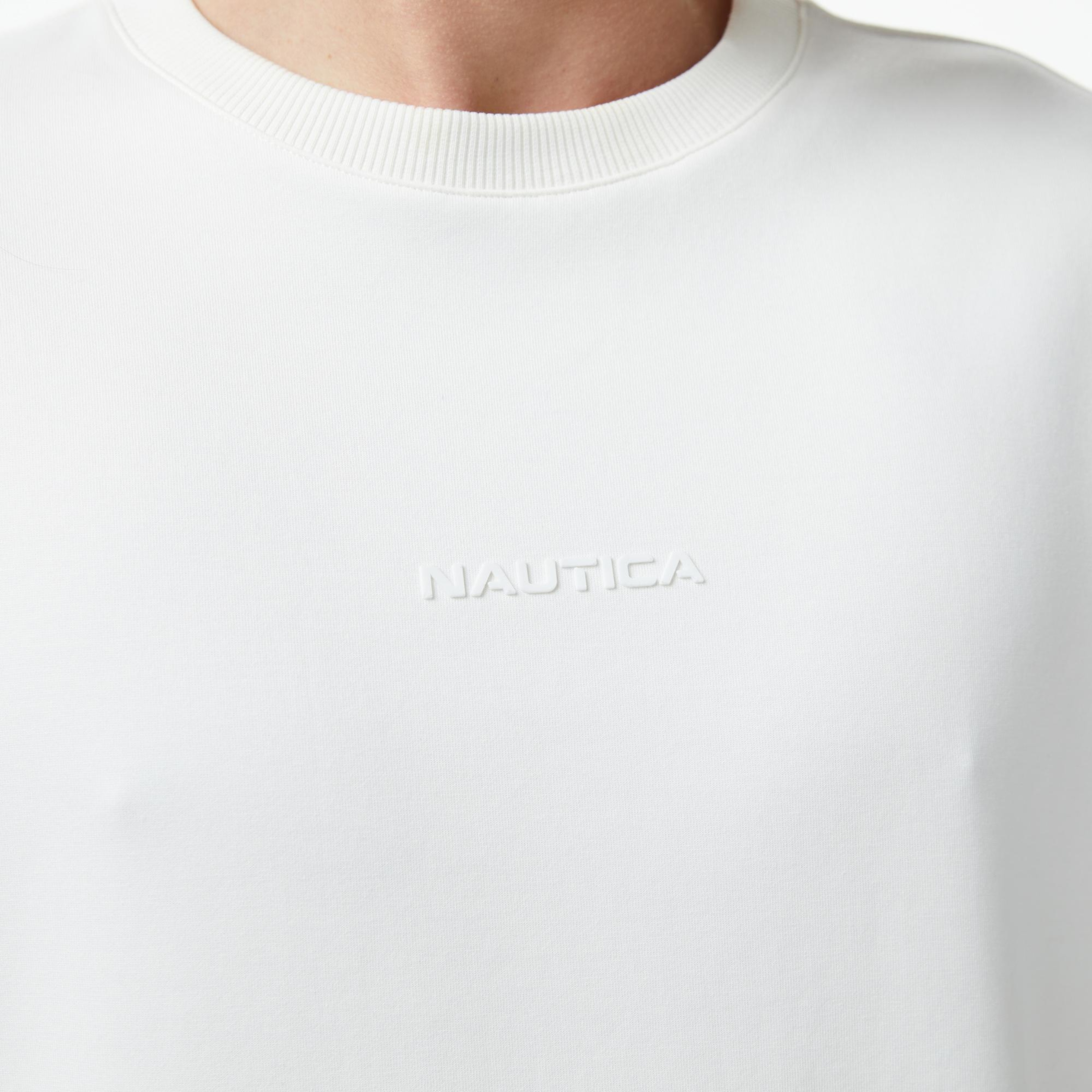 Nautica Erkek Krem Regular Fit Sweatshirt