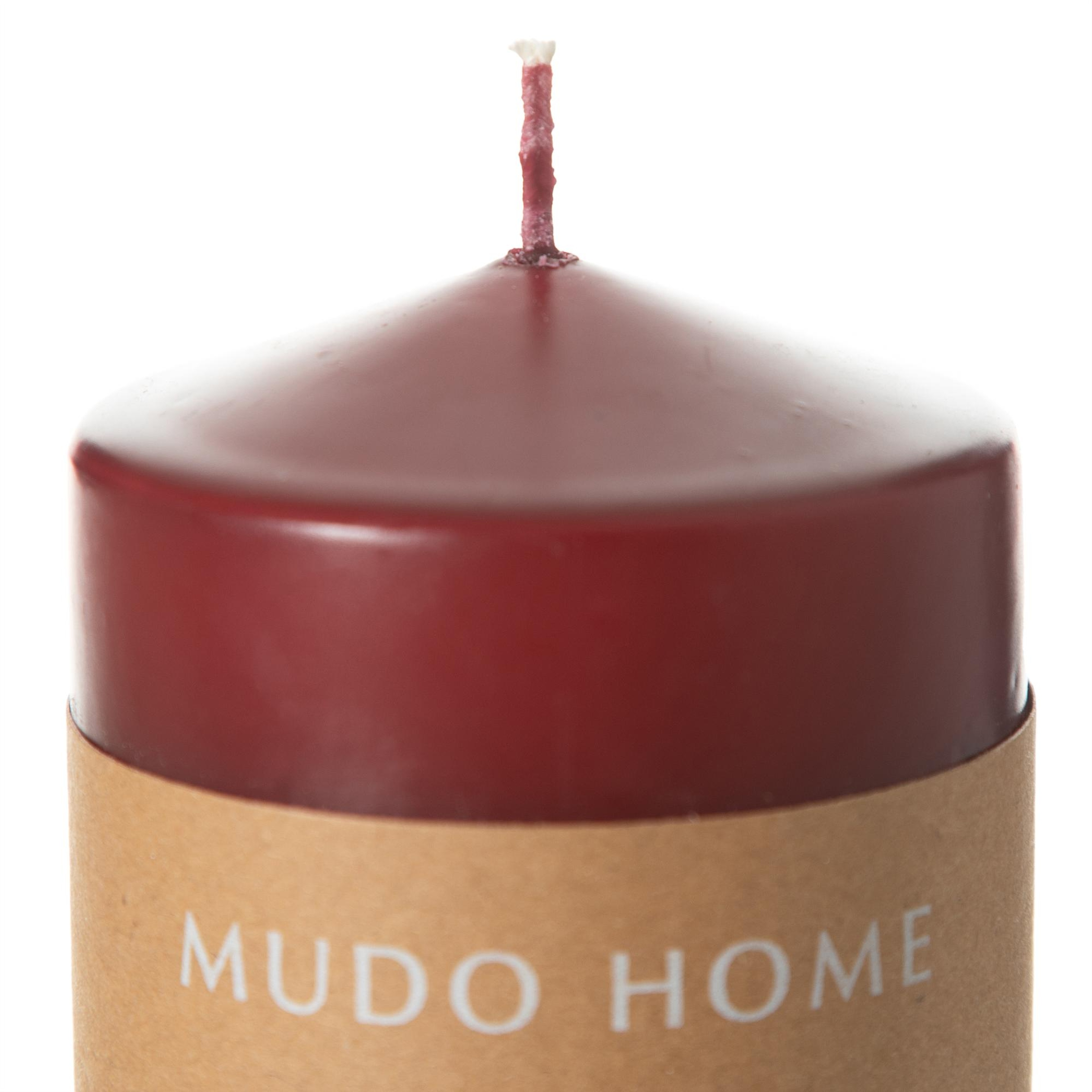 SÜTUN MUM BORDO 7X7CM