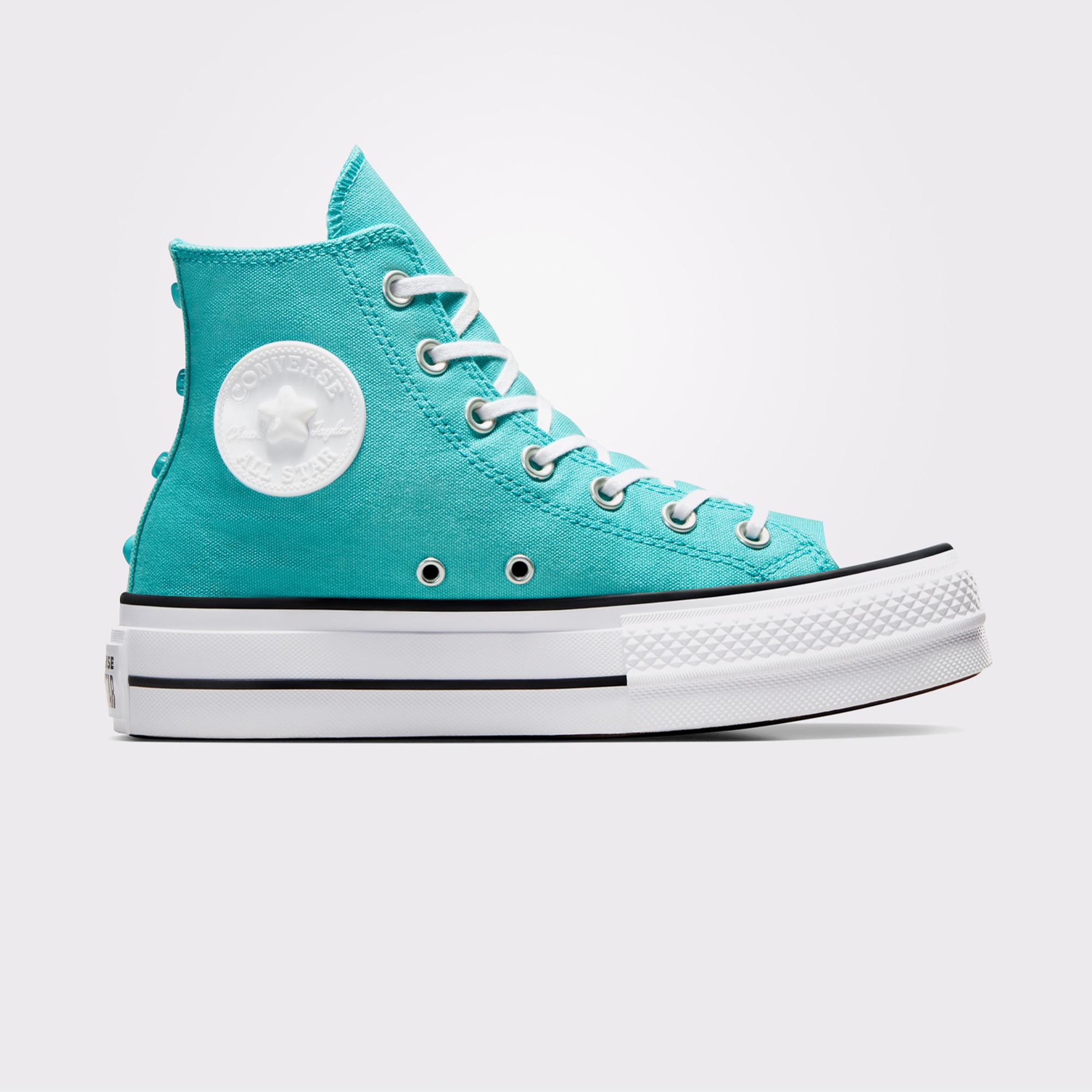 Converse Chuck Taylor All Star Lift Stars Kadın Mavi Platform Sneaker