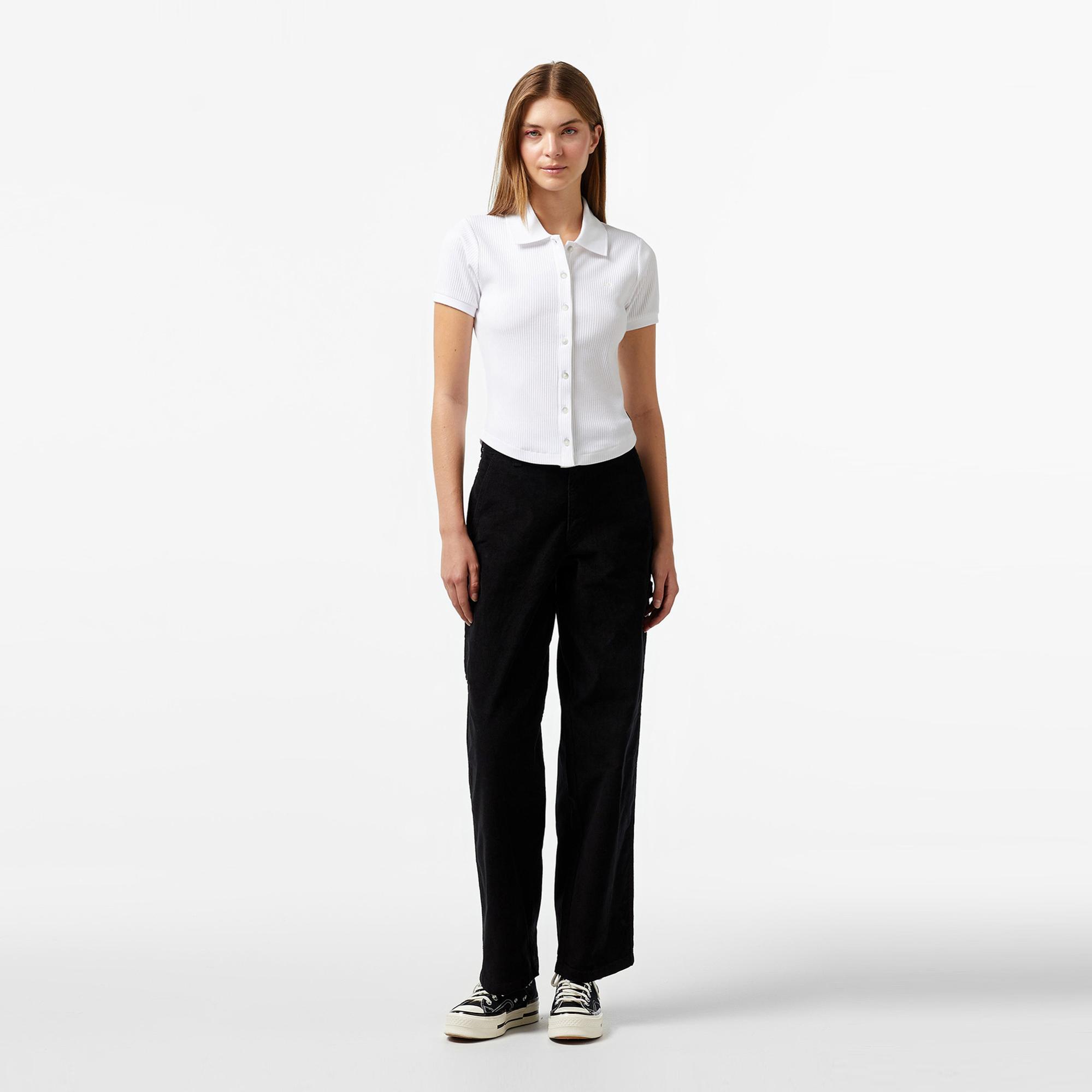 Converse Slim Fit Kadın Beyaz Polo