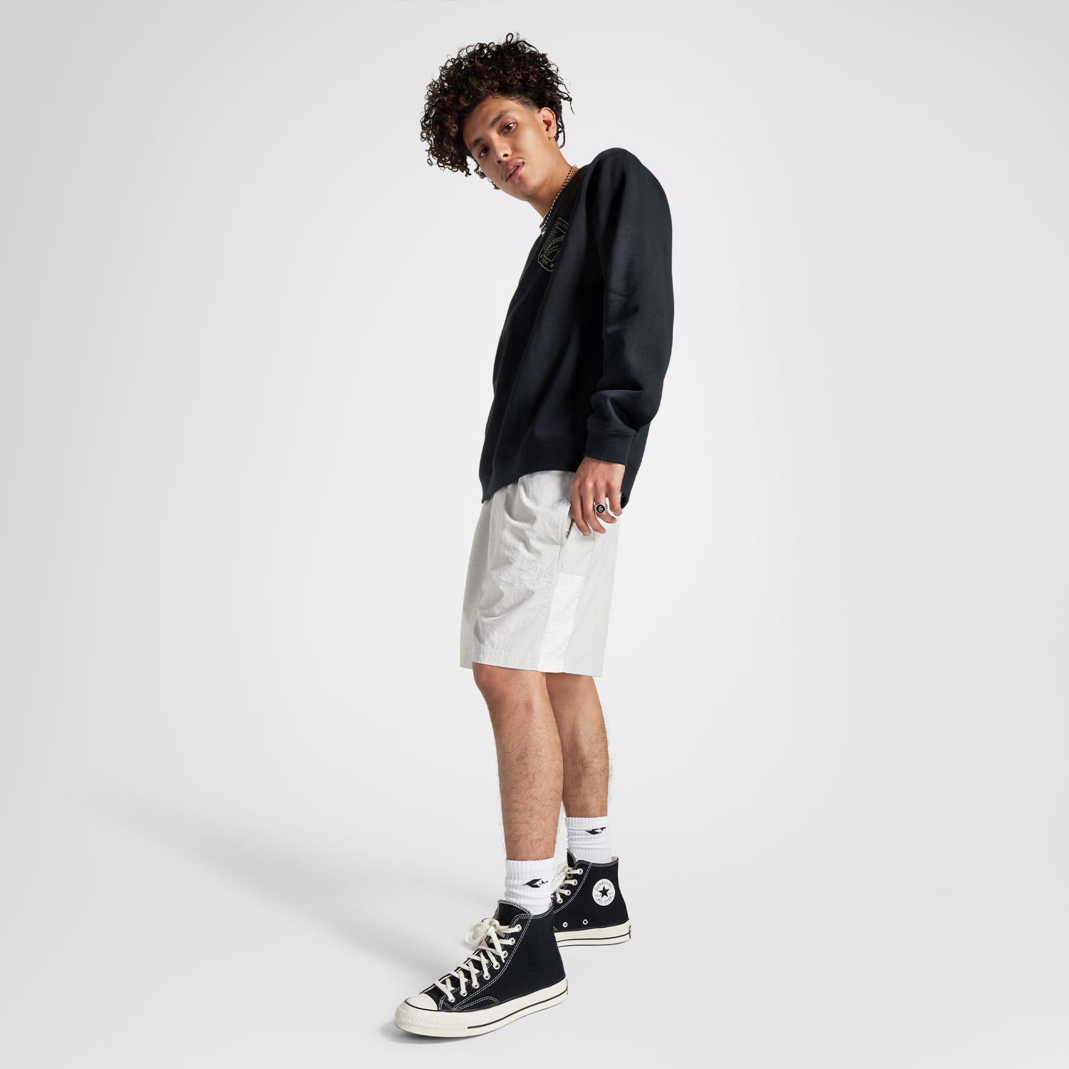 Converse Starsprinter Renk Bloklu Erkek Bej Şort