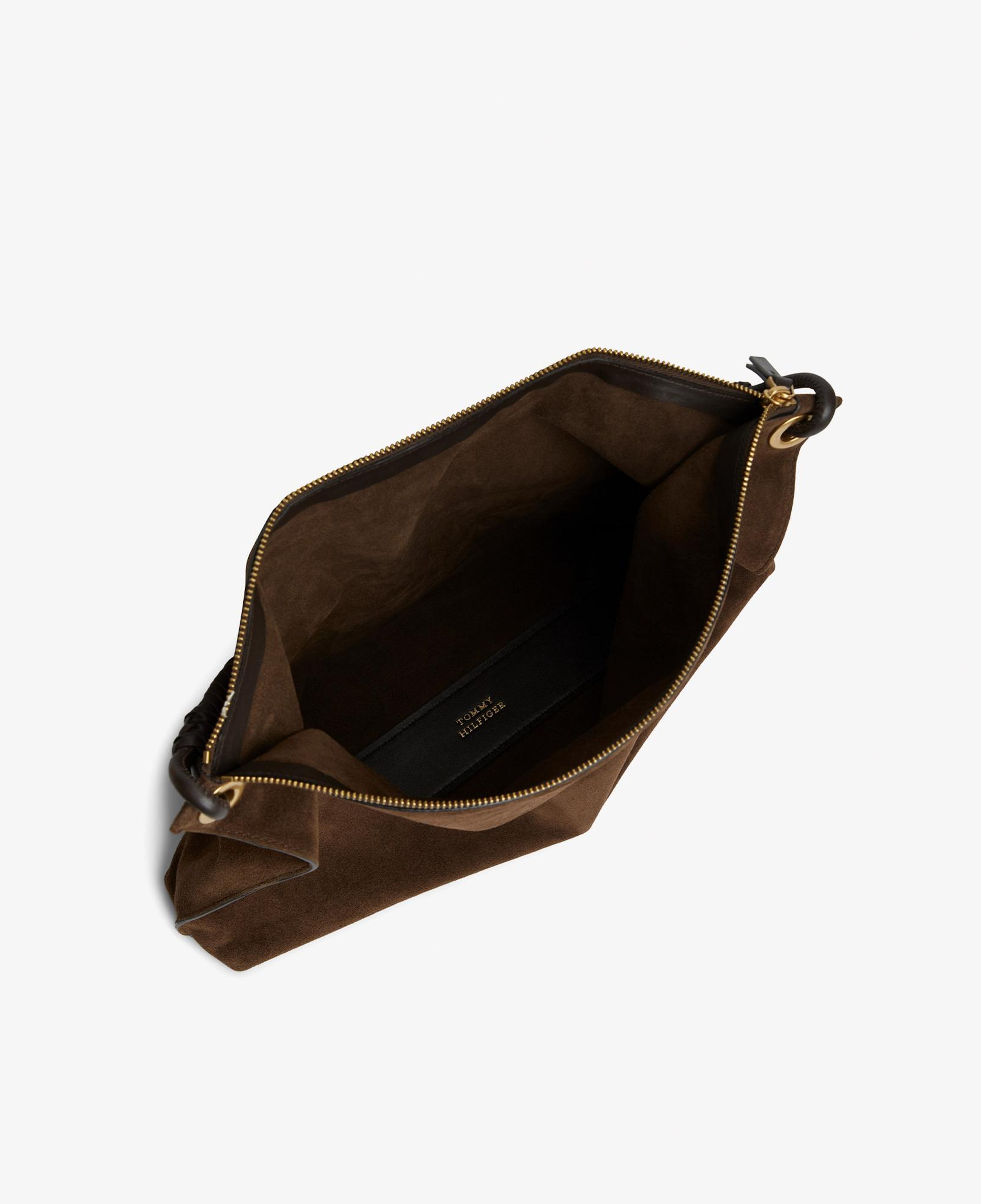 Tommy Hilfiger Statement Leather Kadın Kahverengi Omuz Çantası