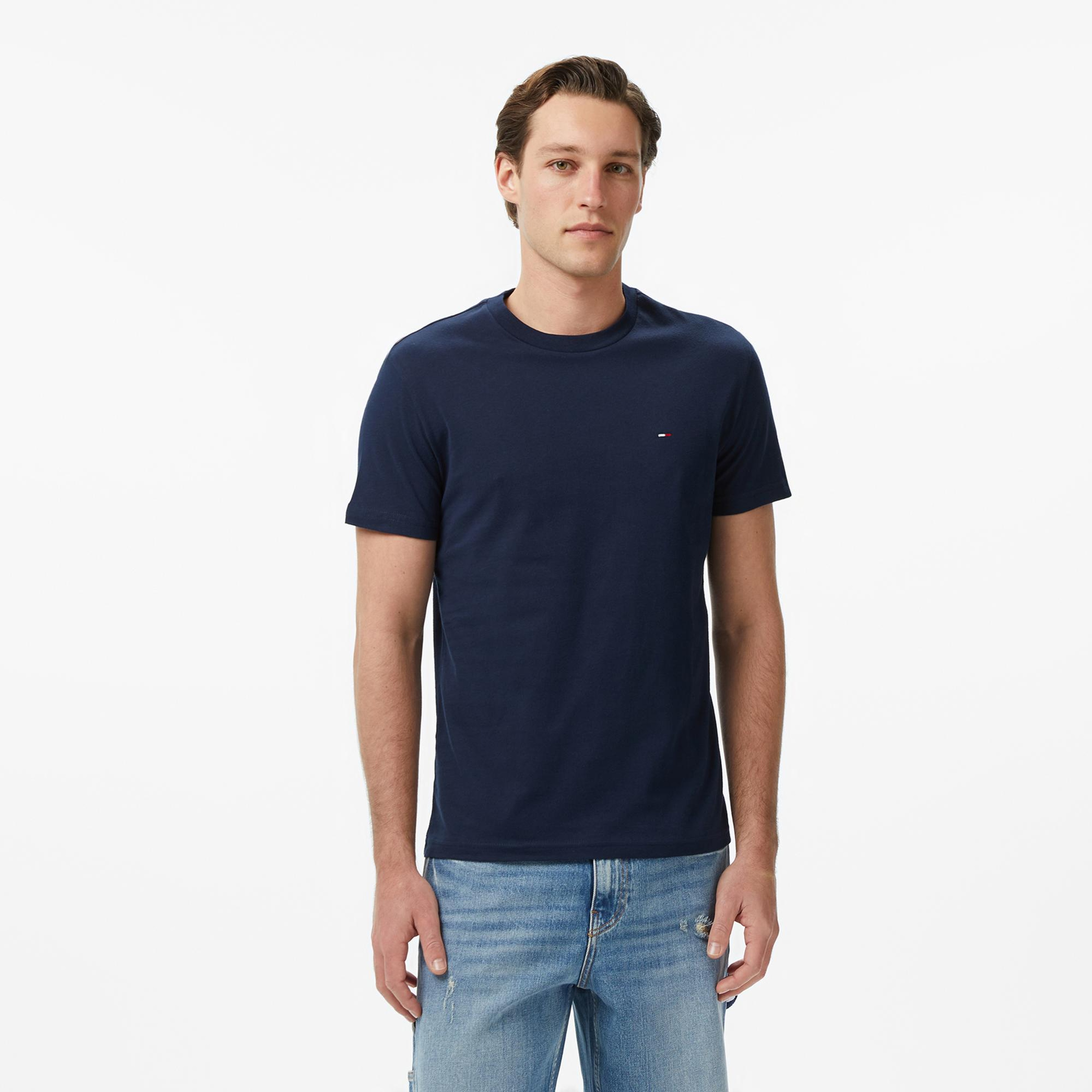 Tommy Hilfiger Classic Flag Erkek Renkli T-Shirt