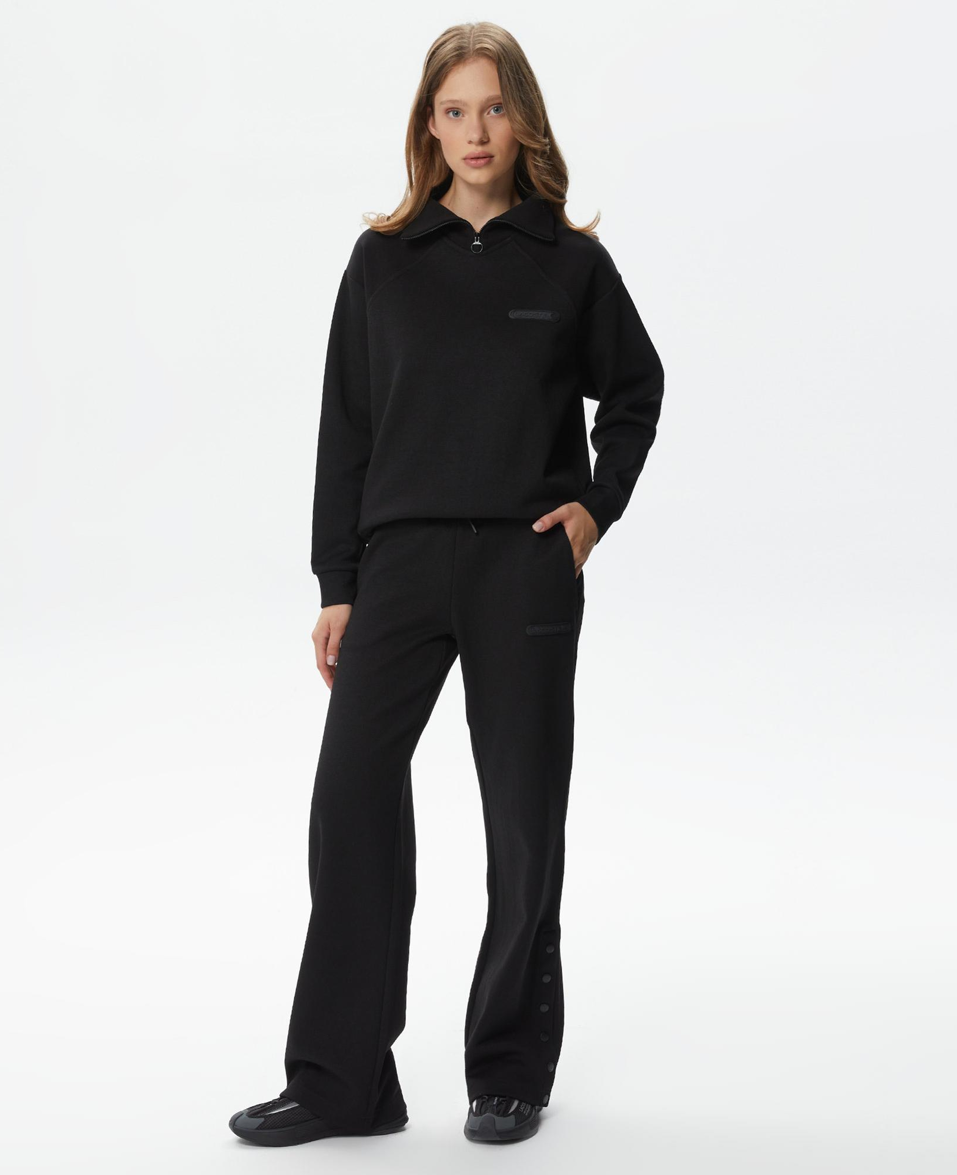 Lacoste Kadın Straight Fit Siyah Eşofman Altı