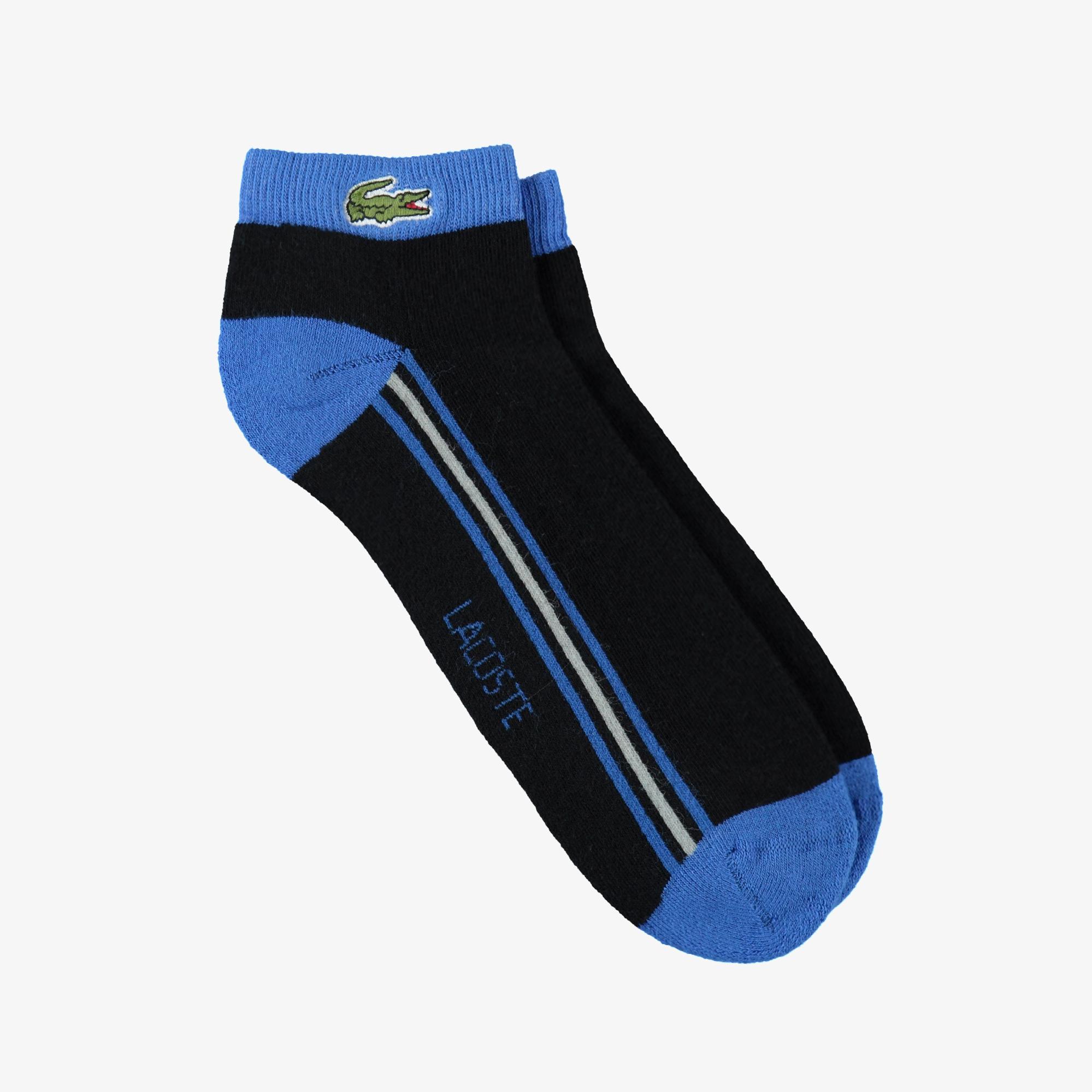 Lacoste Unisex Çizgili Siyah Çorap