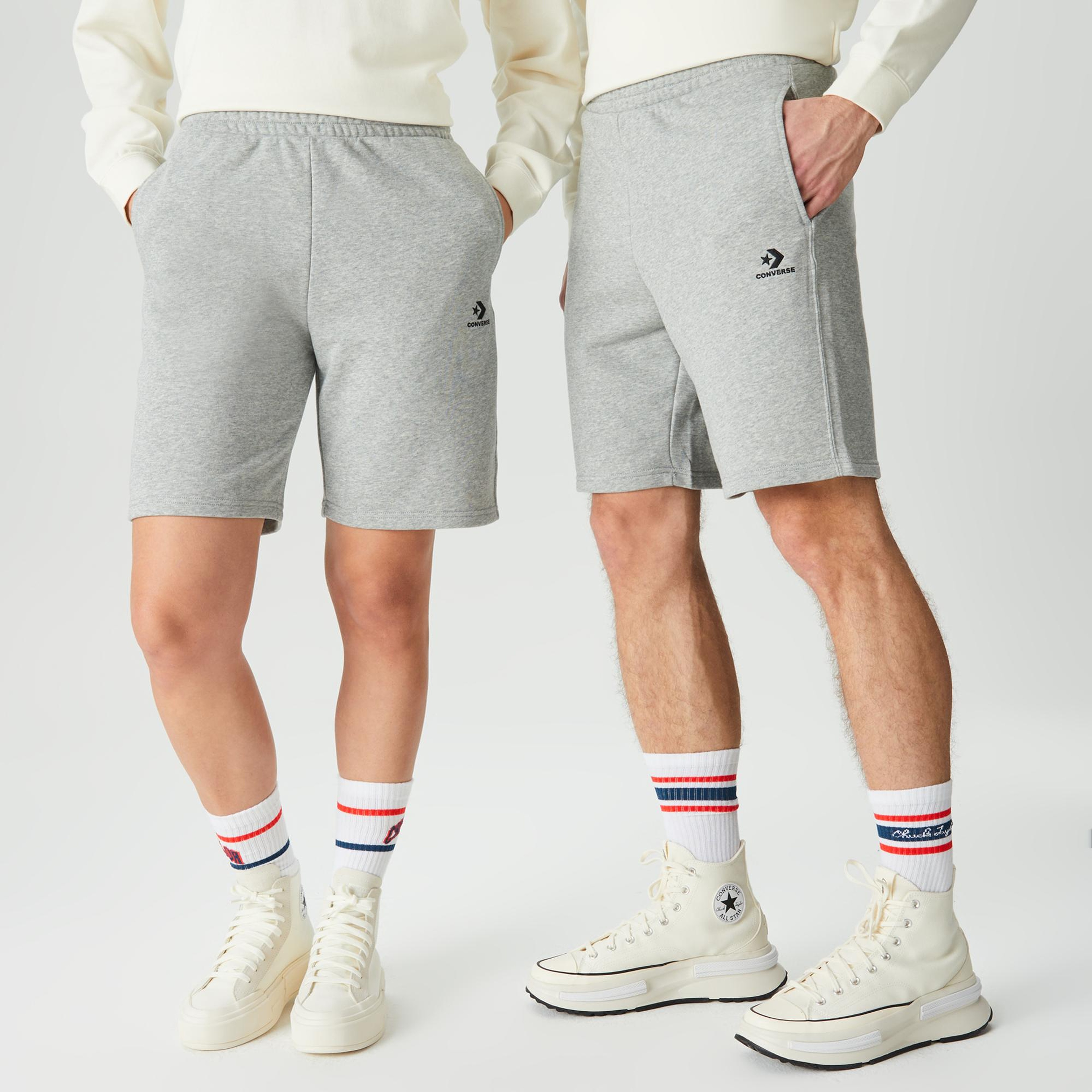 Converse Go-To Unisex Gri Şort