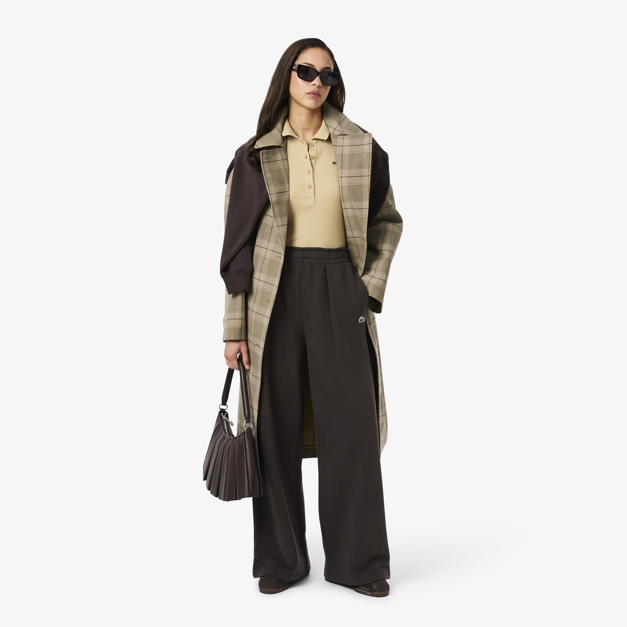 Lacoste Kadın Wide Leg Kahverengi Eşofman Altı