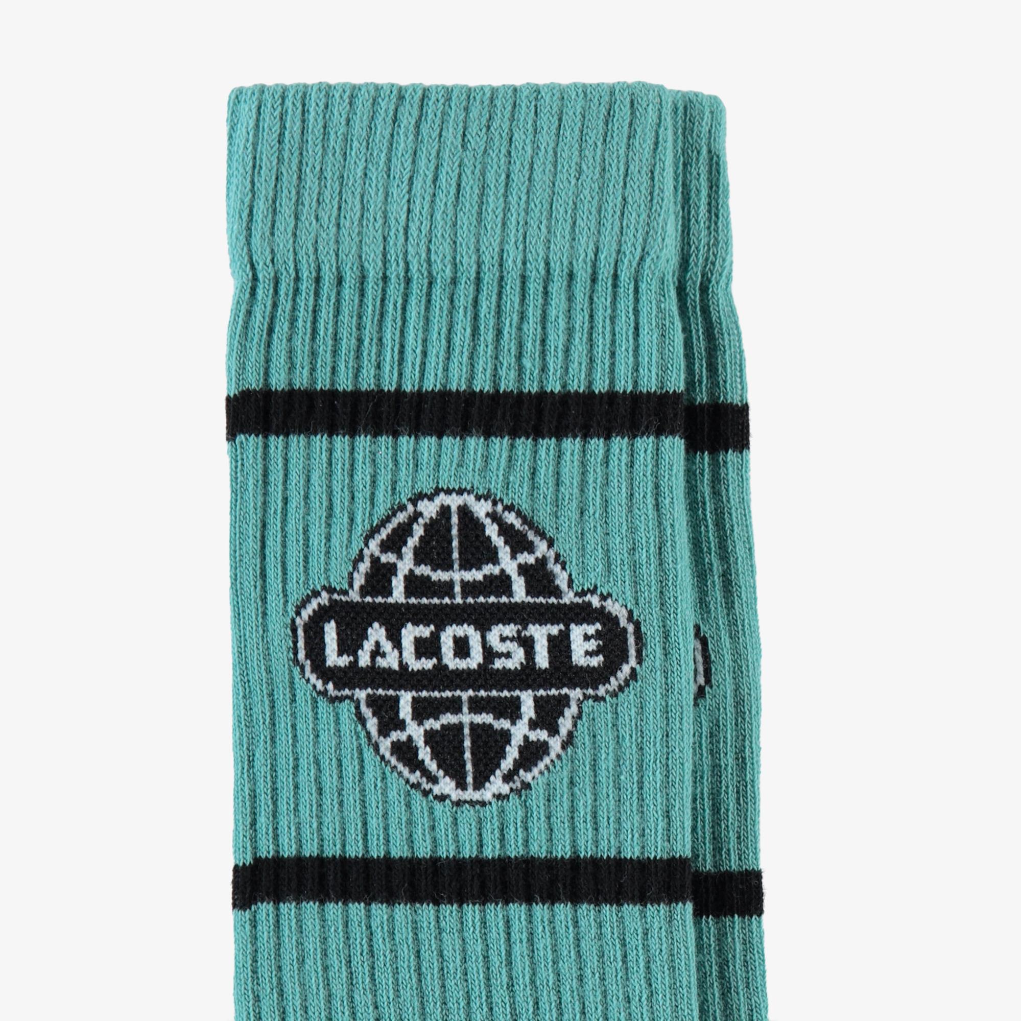 Lacoste Unisex Baskılı Açık Yeşil Çorap