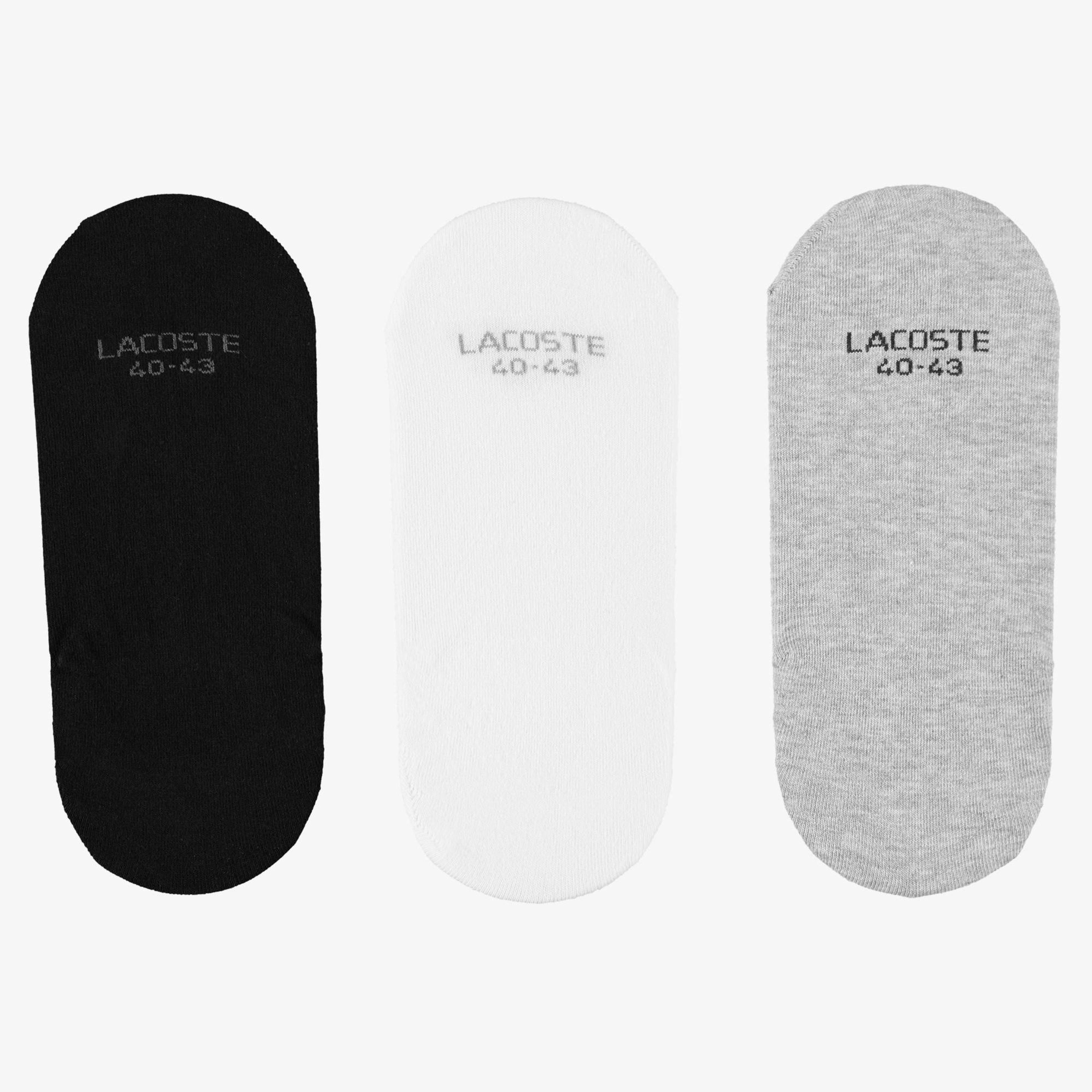 Lacoste Unisex 3'lü Gri Çorap