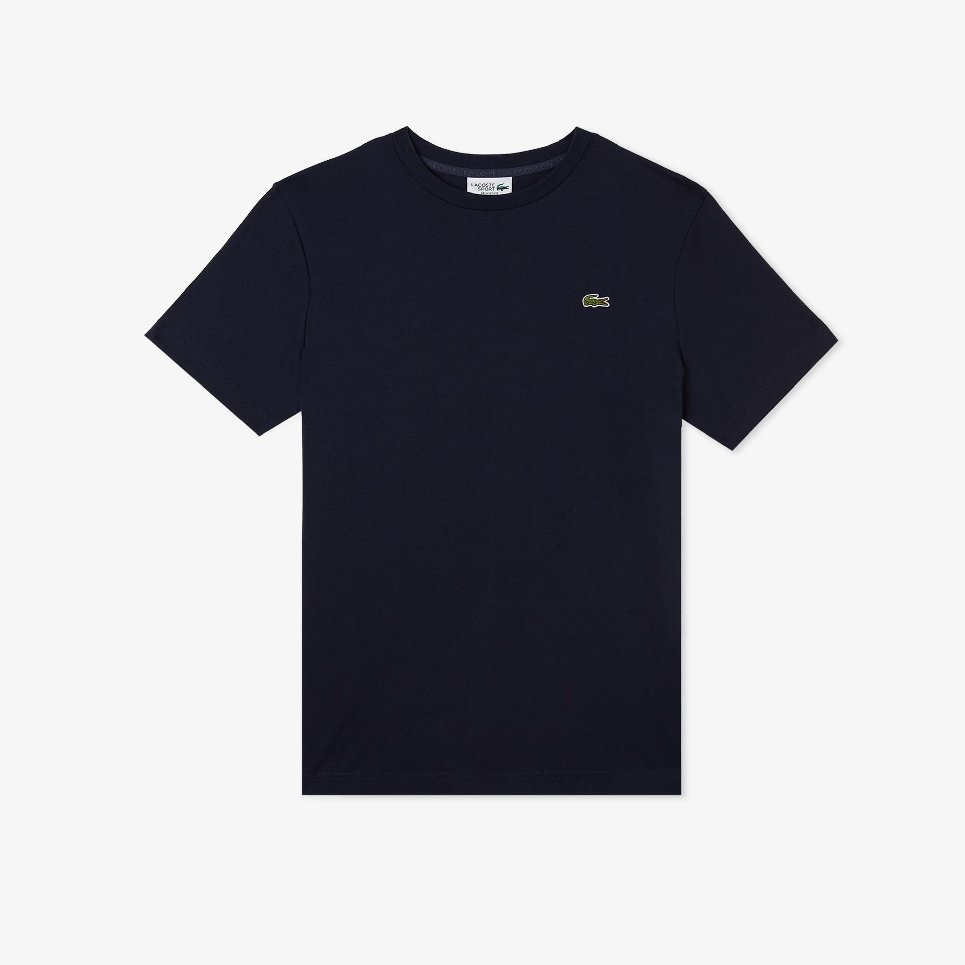 Lacoste x Rolex Paris Unisex Regular Fit Bisiklet Yaka Lacivert T-Shirt