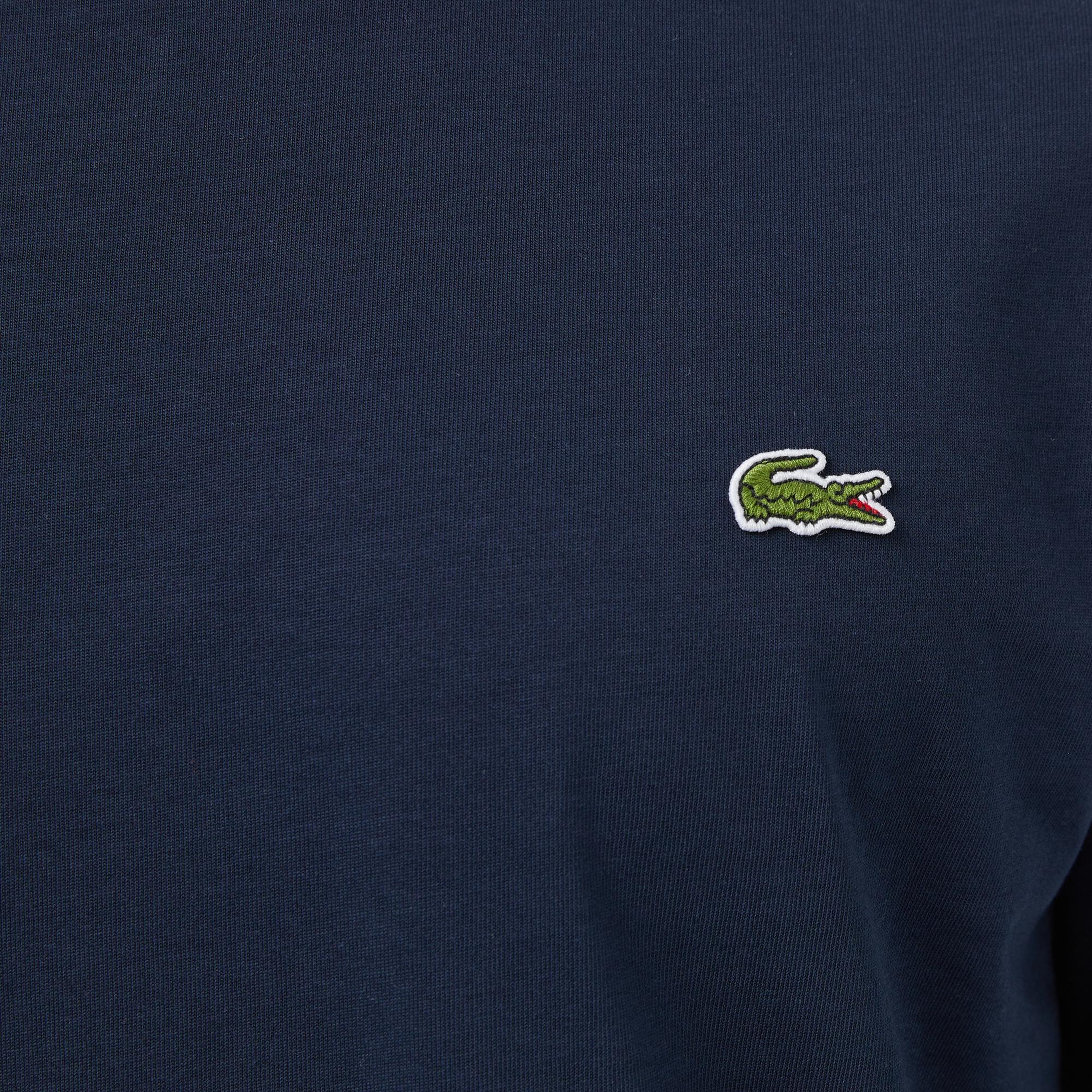 Lacoste x Rolex Paris Unisex Regular Fit Bisiklet Yaka Lacivert T-Shirt