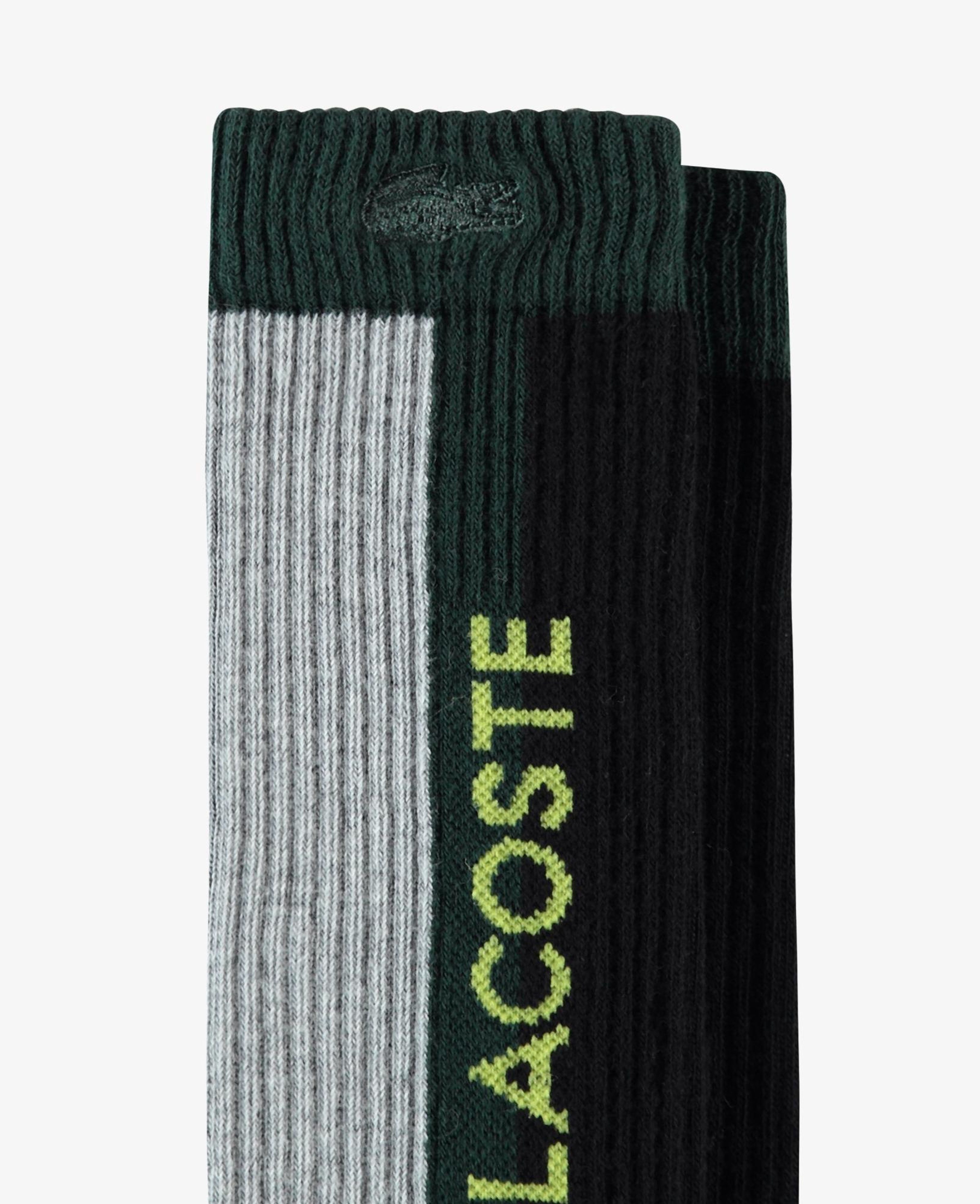 Lacoste Erkek Renk Bloklu Siyah Çorap