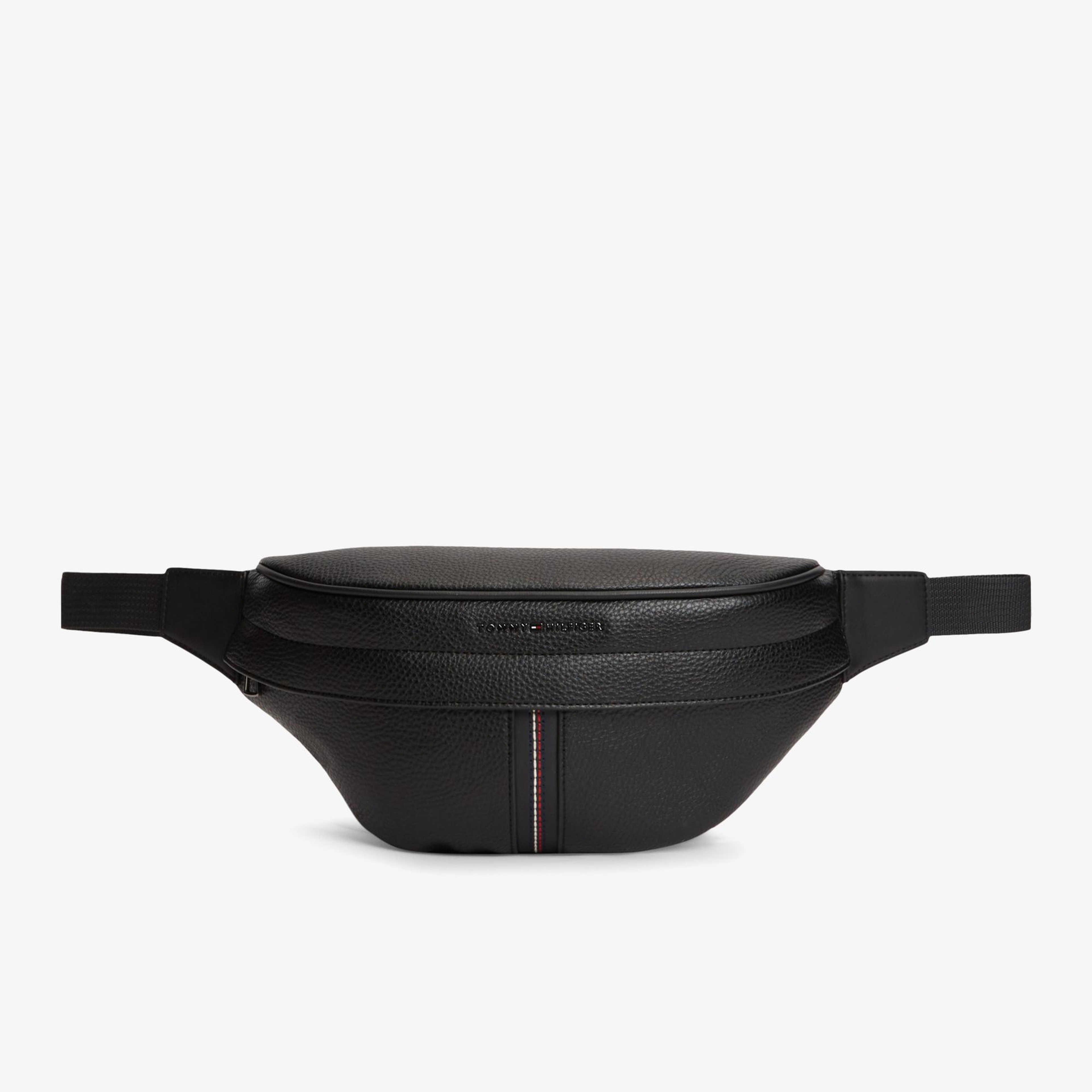 Tommy Hilfiger Central Erkek Siyah Bel Çantası