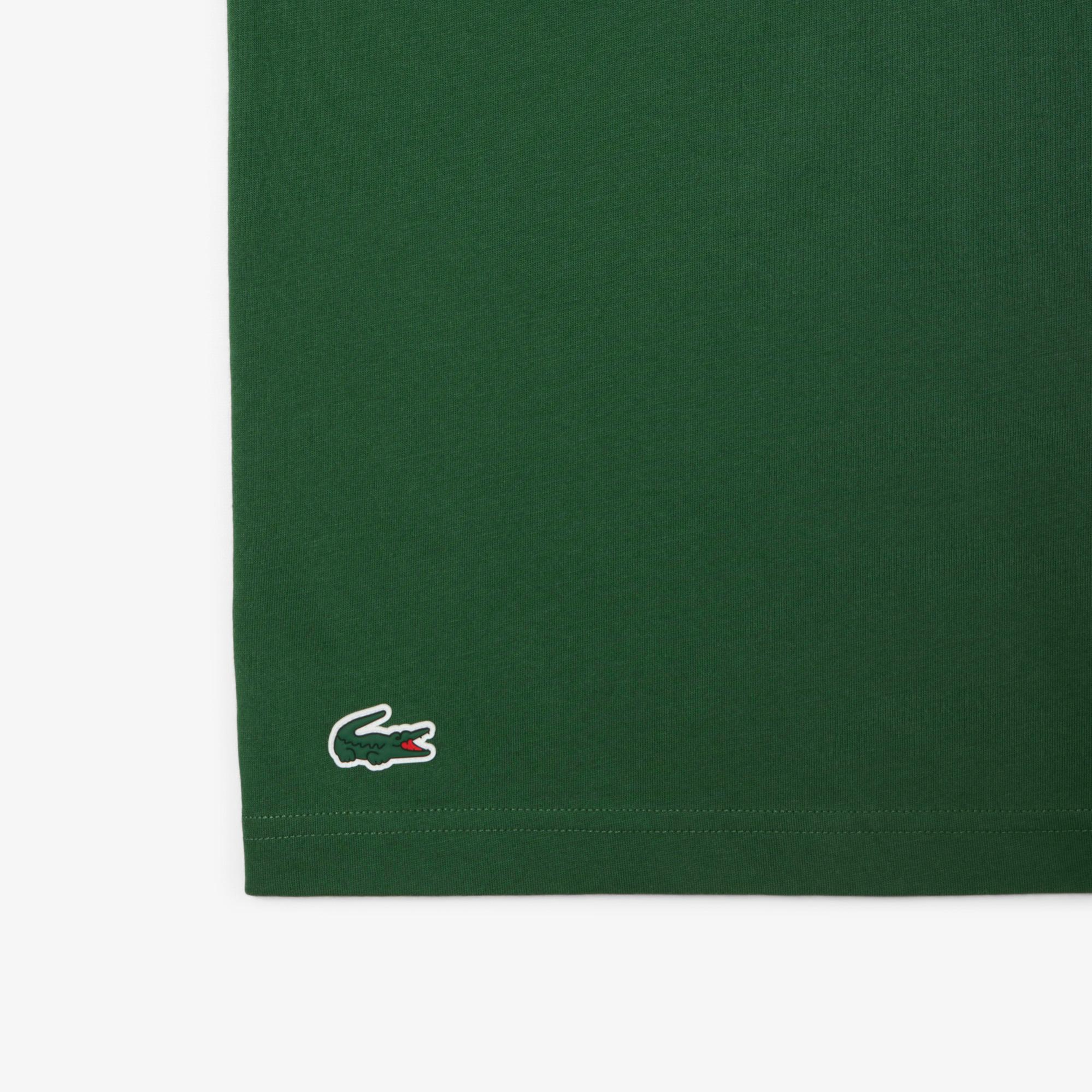 Lacoste Sport X Novak Djokovic Erkek Regular Fit Bisiklet Yaka Yeşil T-Shirt