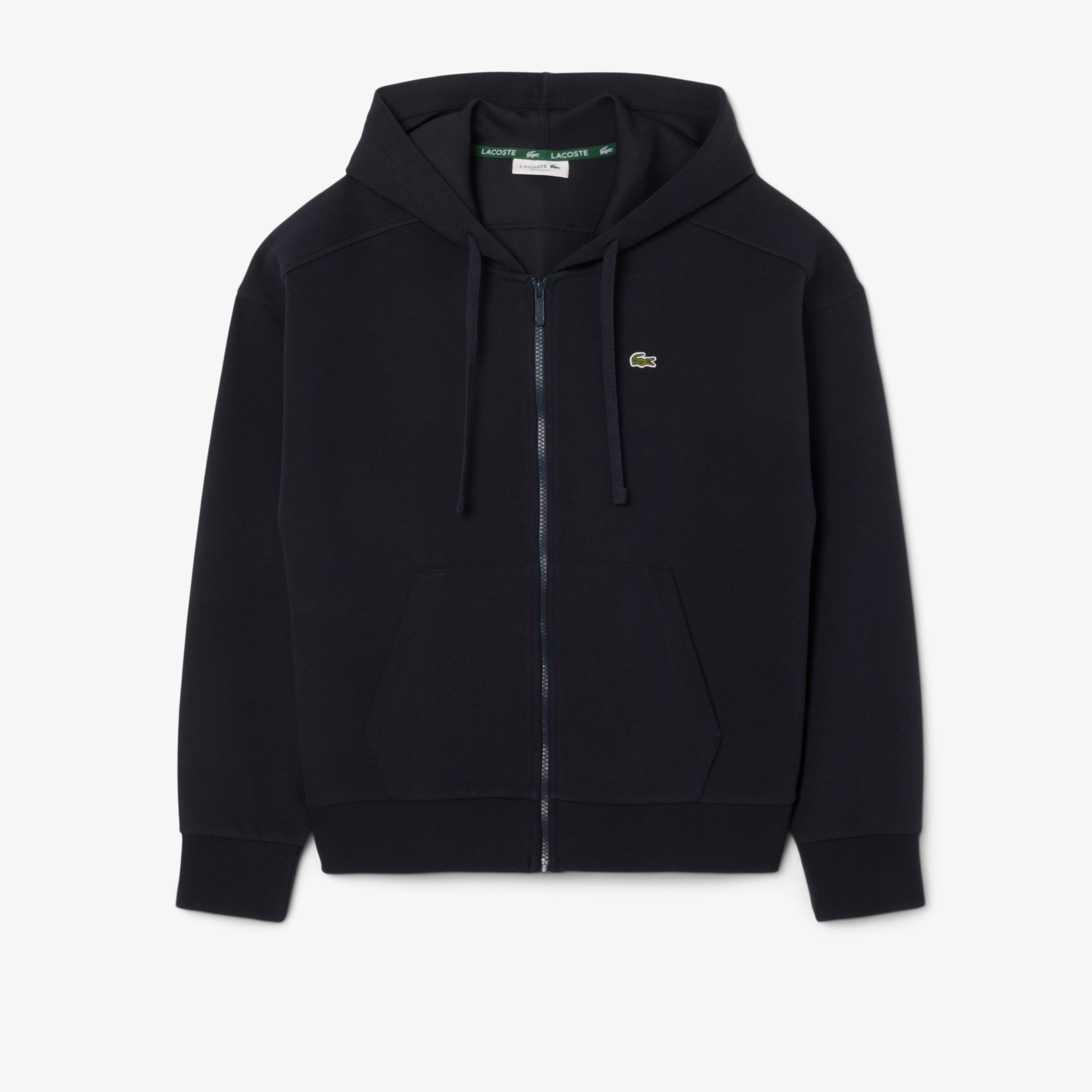 Lacoste Kadın Regular Fit Fermuarlı Lacivert Sweatshirt