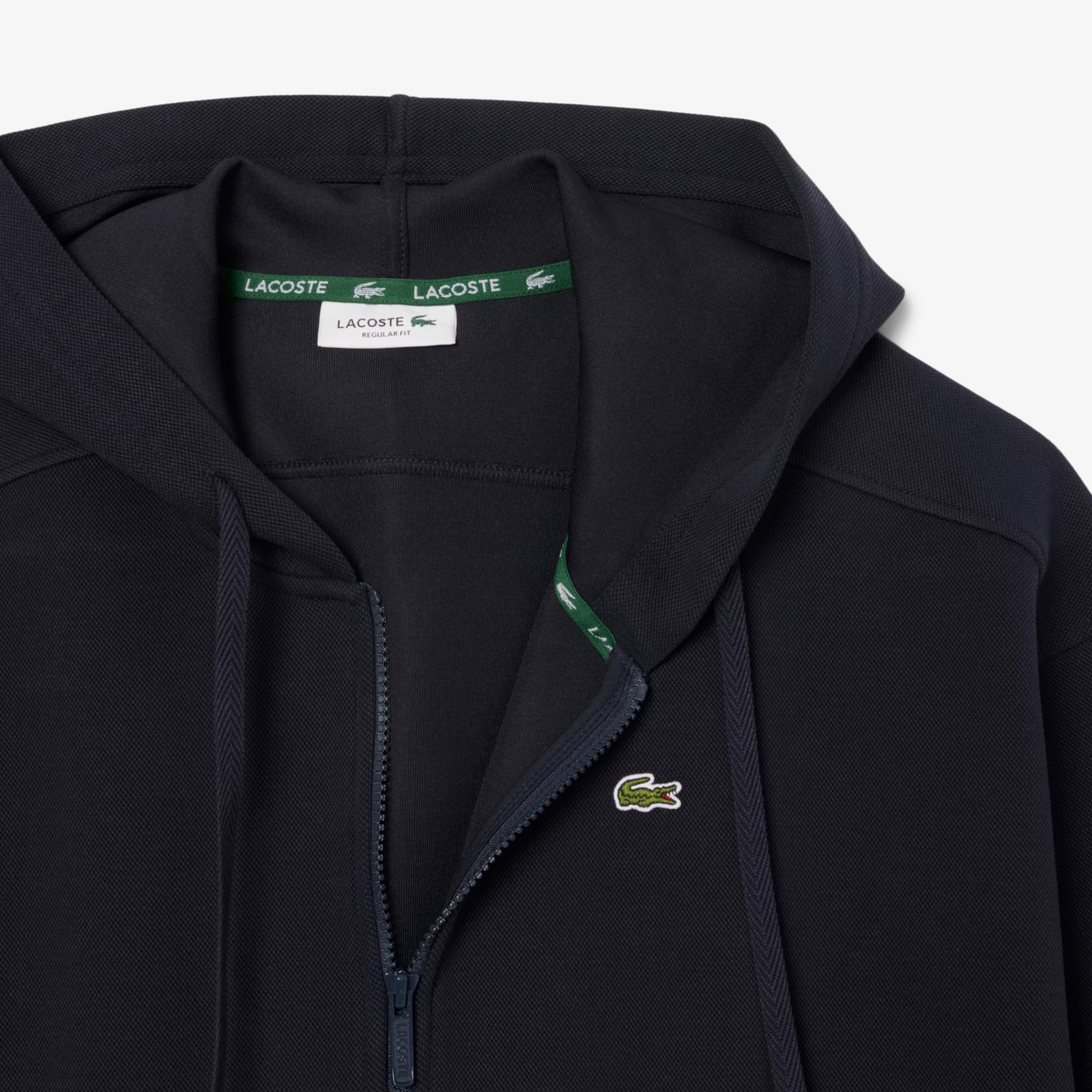 Lacoste Kadın Regular Fit Fermuarlı Lacivert Sweatshirt