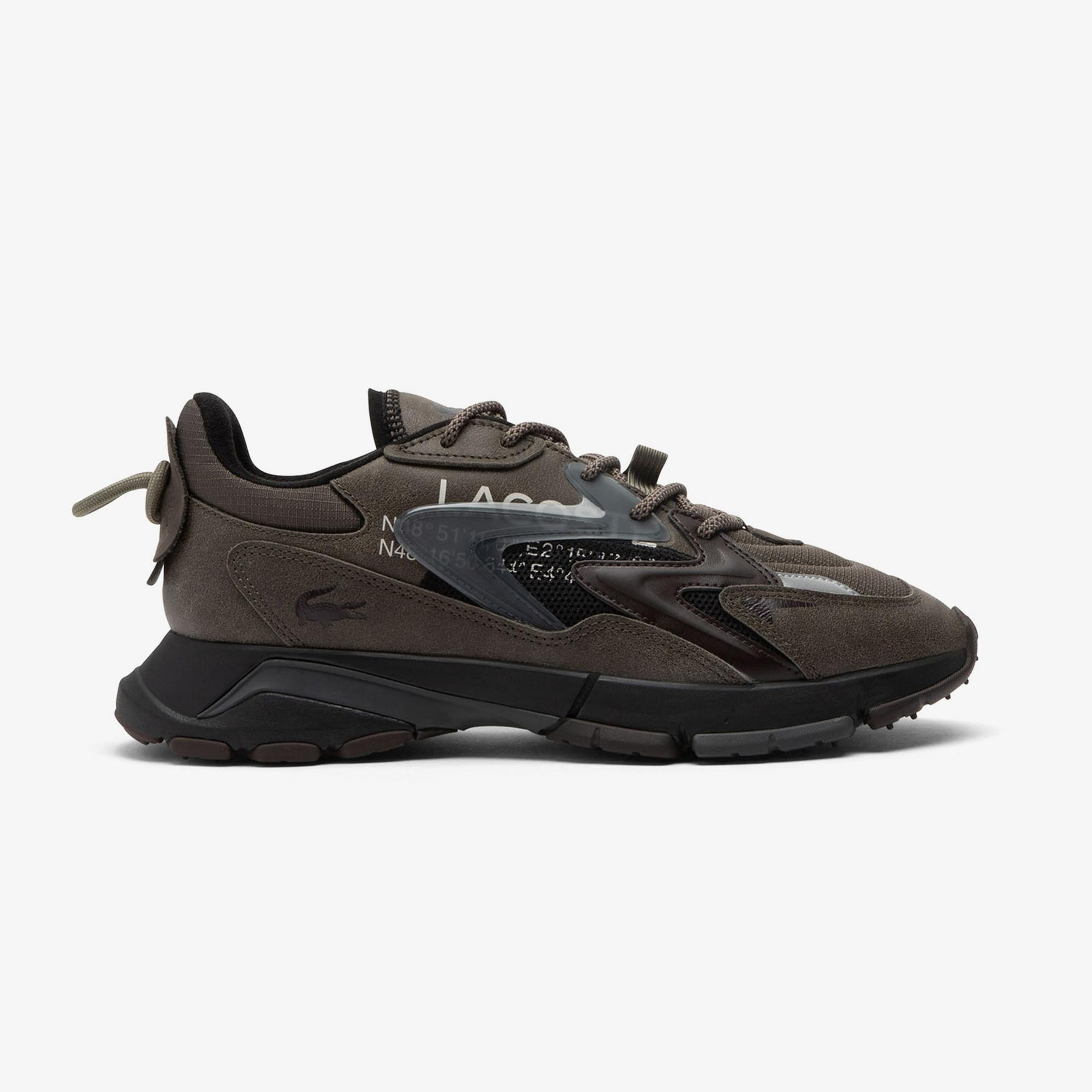 Lacoste L003 Neo Tech Erkek Koyu Kahverengi Sneaker