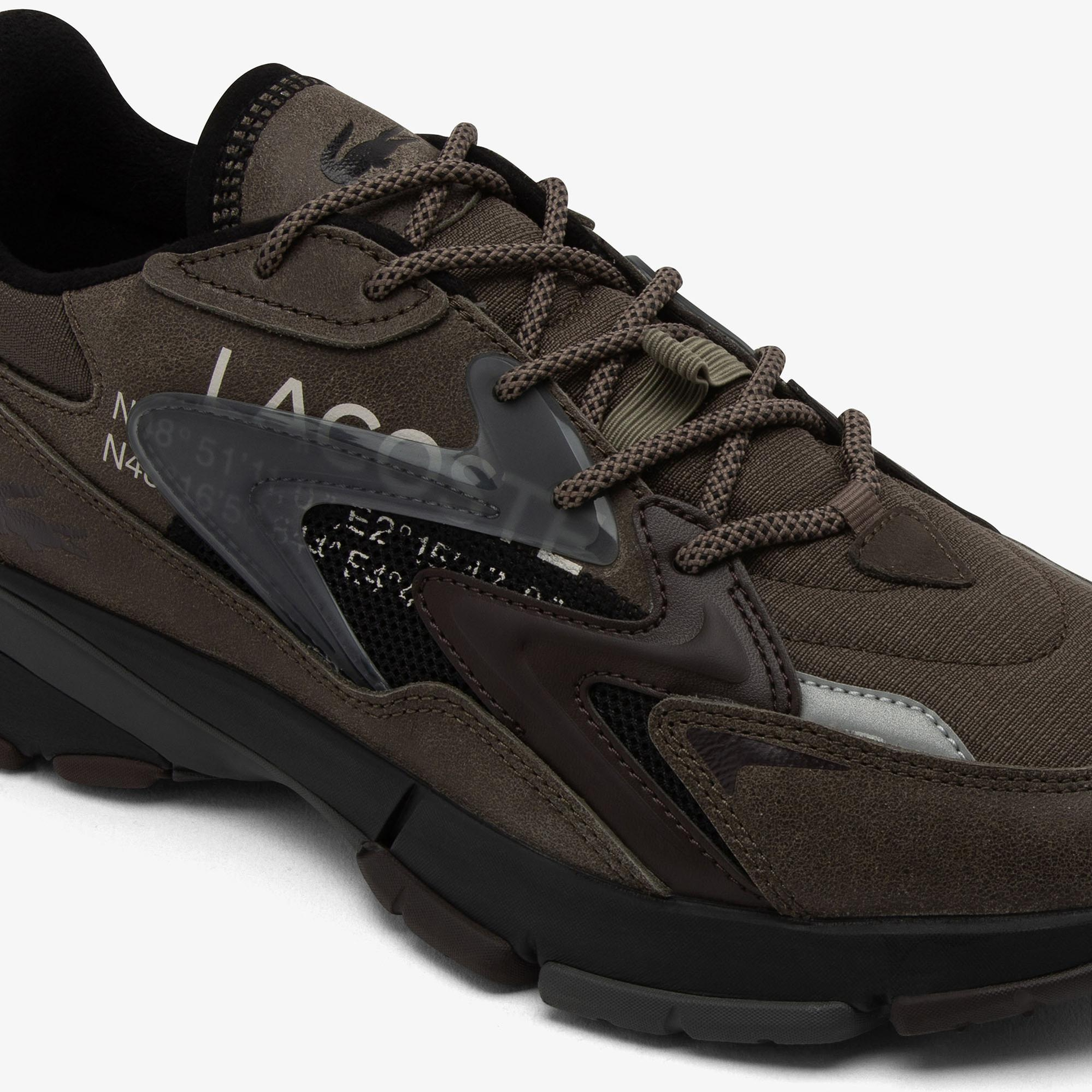Lacoste L003 Neo Tech Erkek Koyu Kahverengi Sneaker