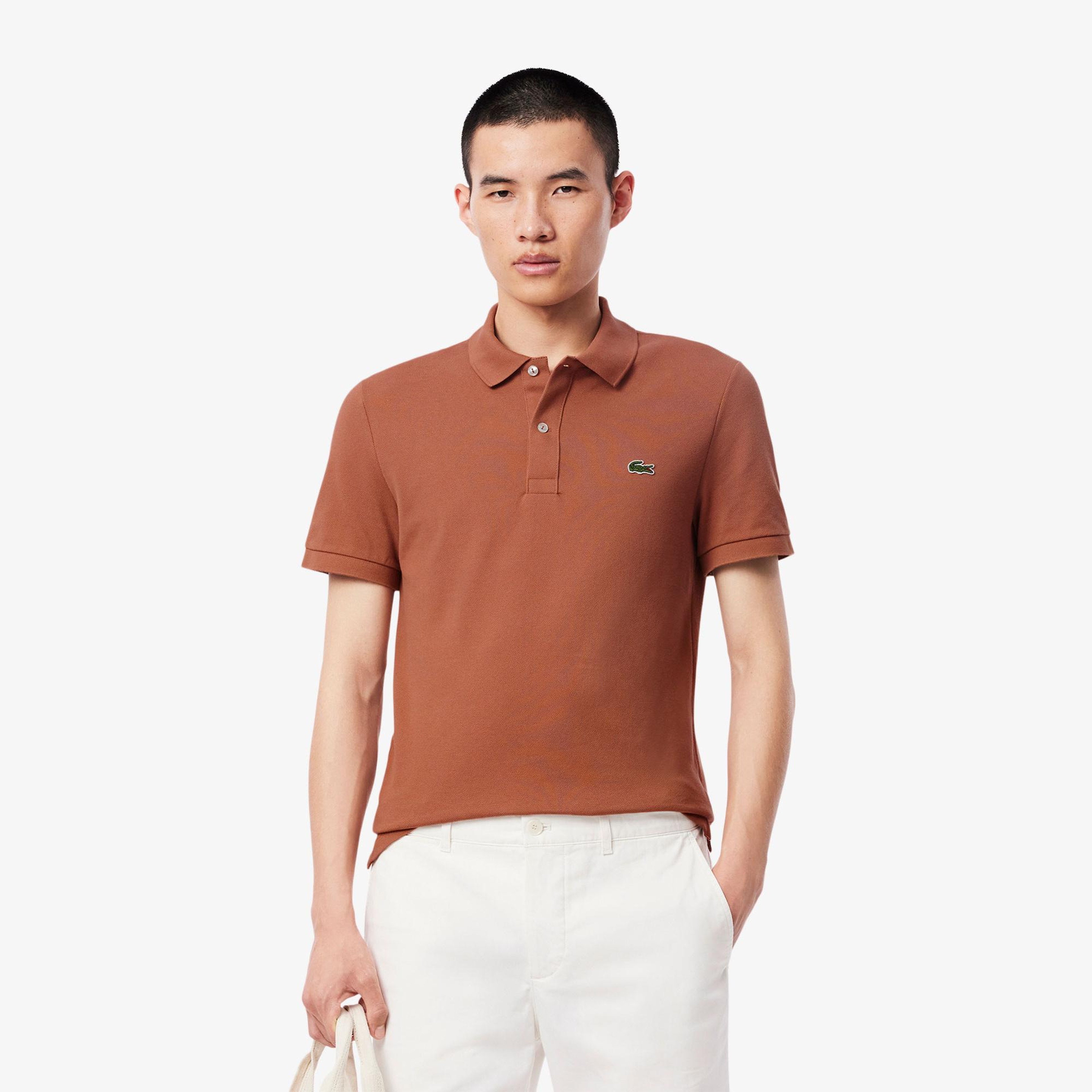 Lacoste L.12.12 Erkek Slim Fit Kahverengi Polo