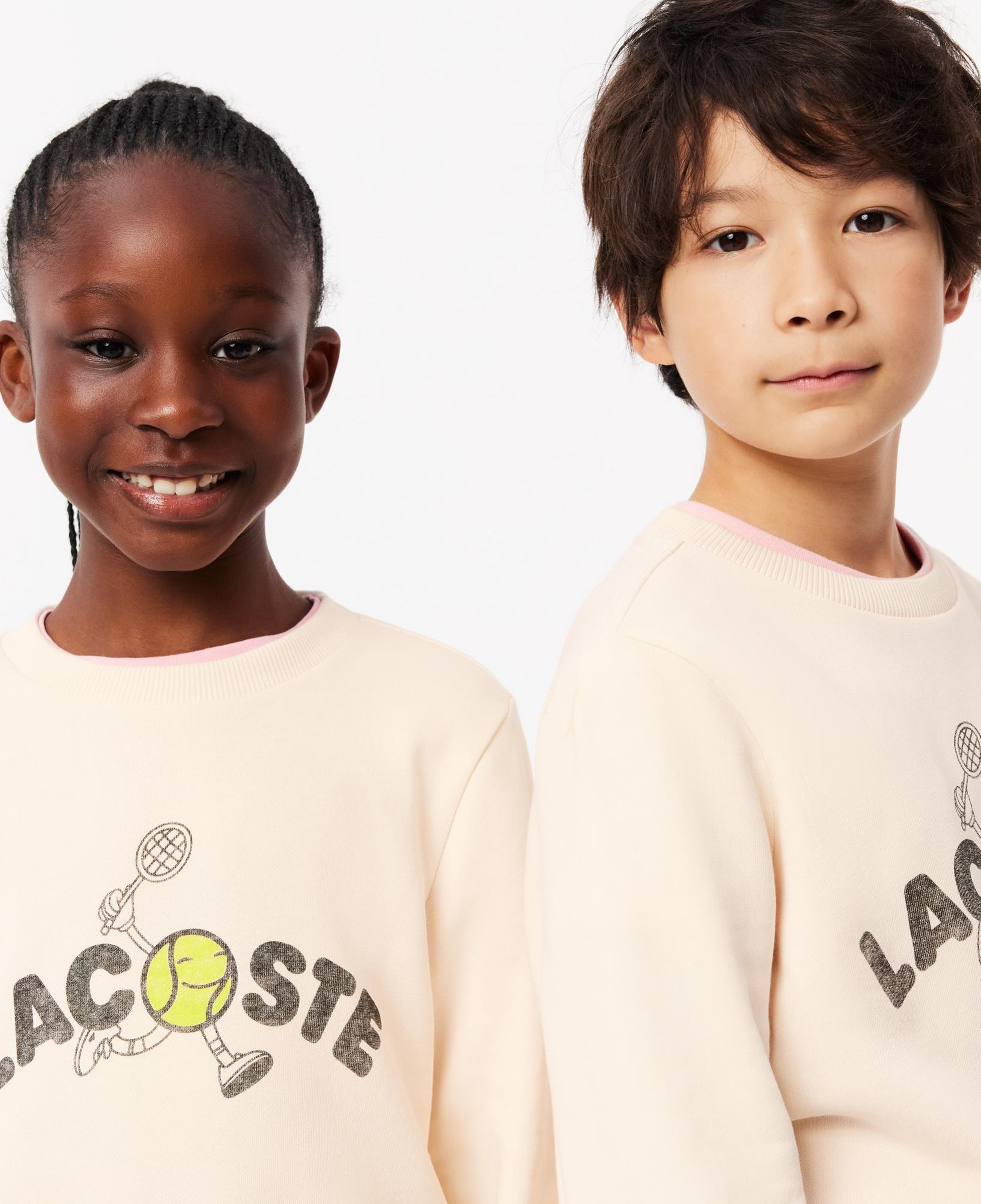 Lacoste Çocuk Baskılı Bej Sweatshirt