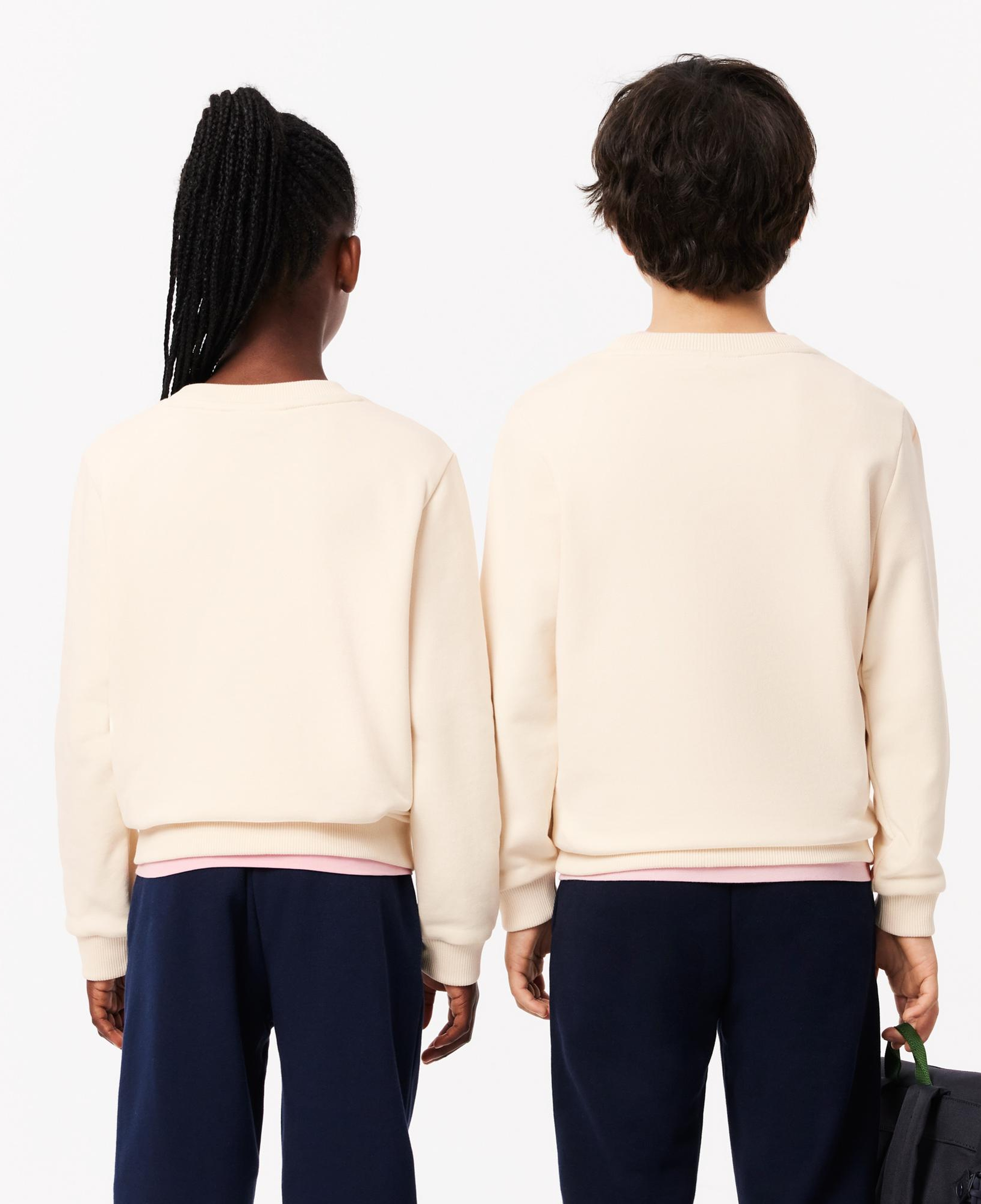 Lacoste Çocuk Baskılı Bej Sweatshirt