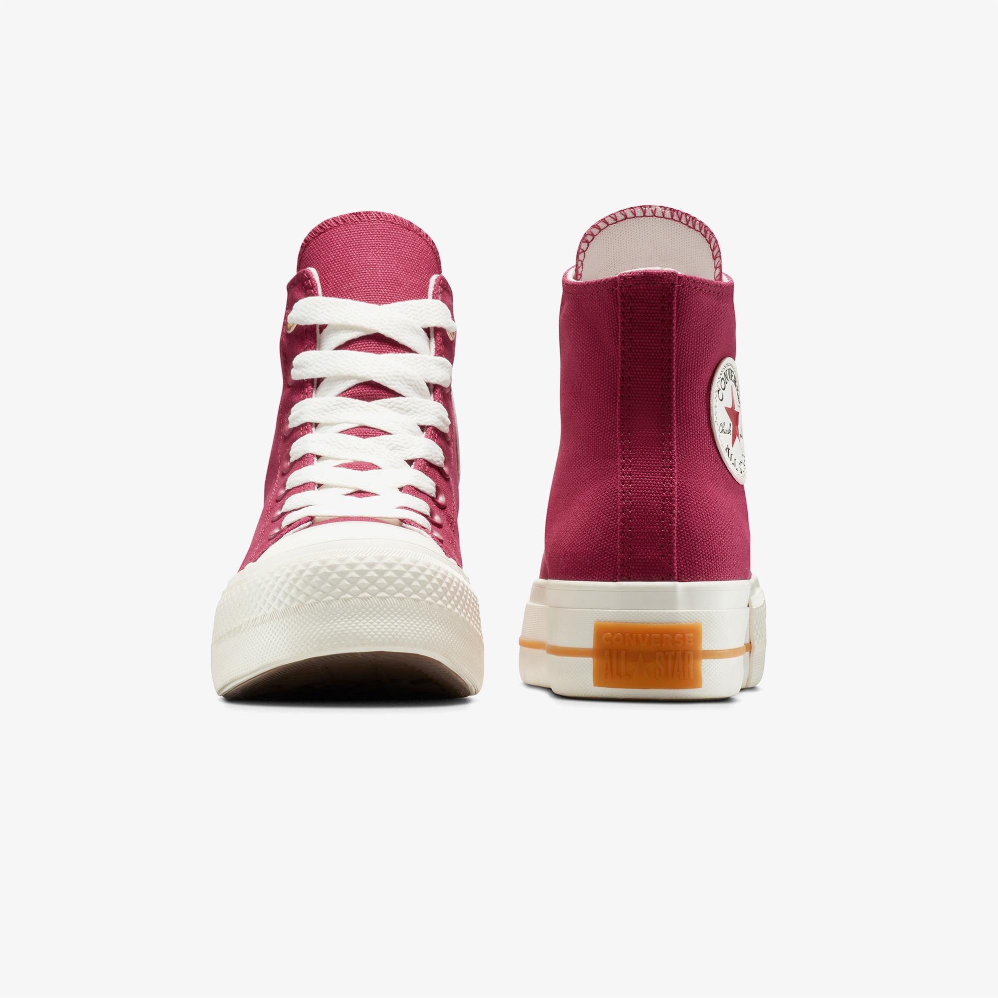 Converse Chuck Taylor All Star Lift Platform Kadın Bordo Sneaker