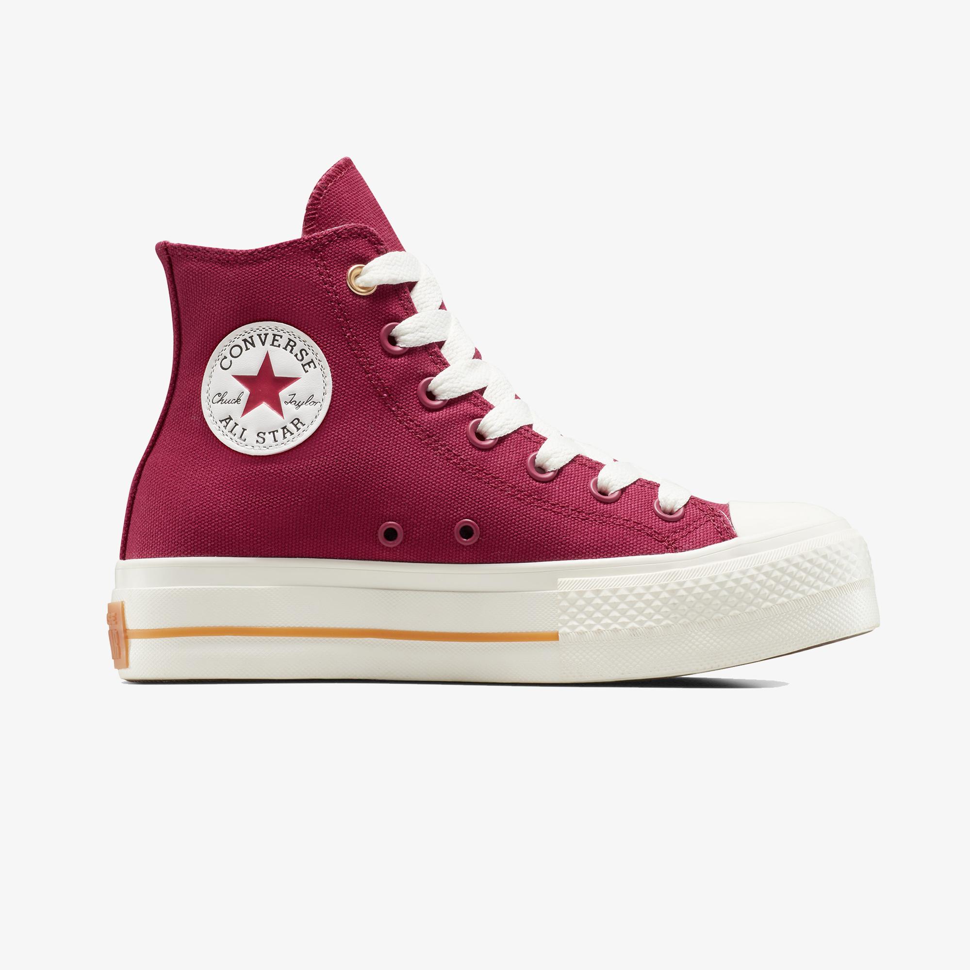 Converse Chuck Taylor All Star Lift Platform Kadın Bordo Sneaker