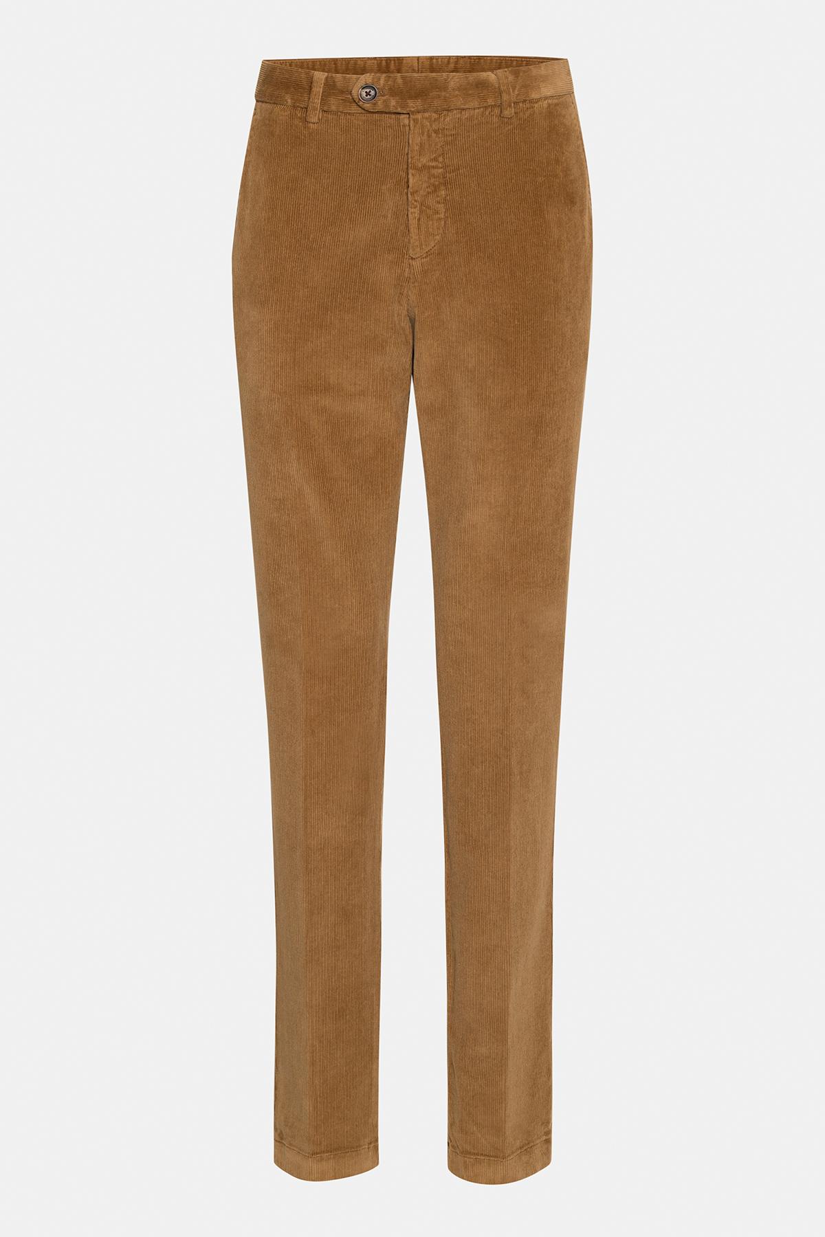 Erkek Taba Kadife Pantolon