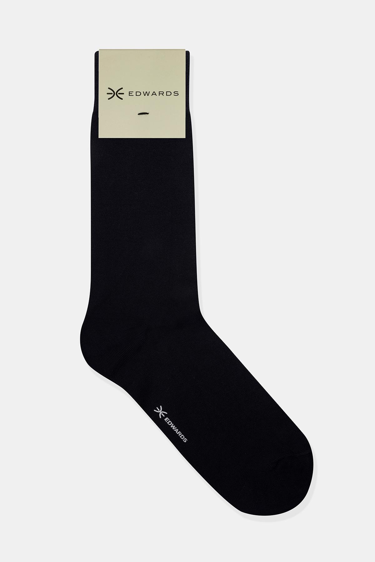 Erkek Lacivert Merserize Çorap