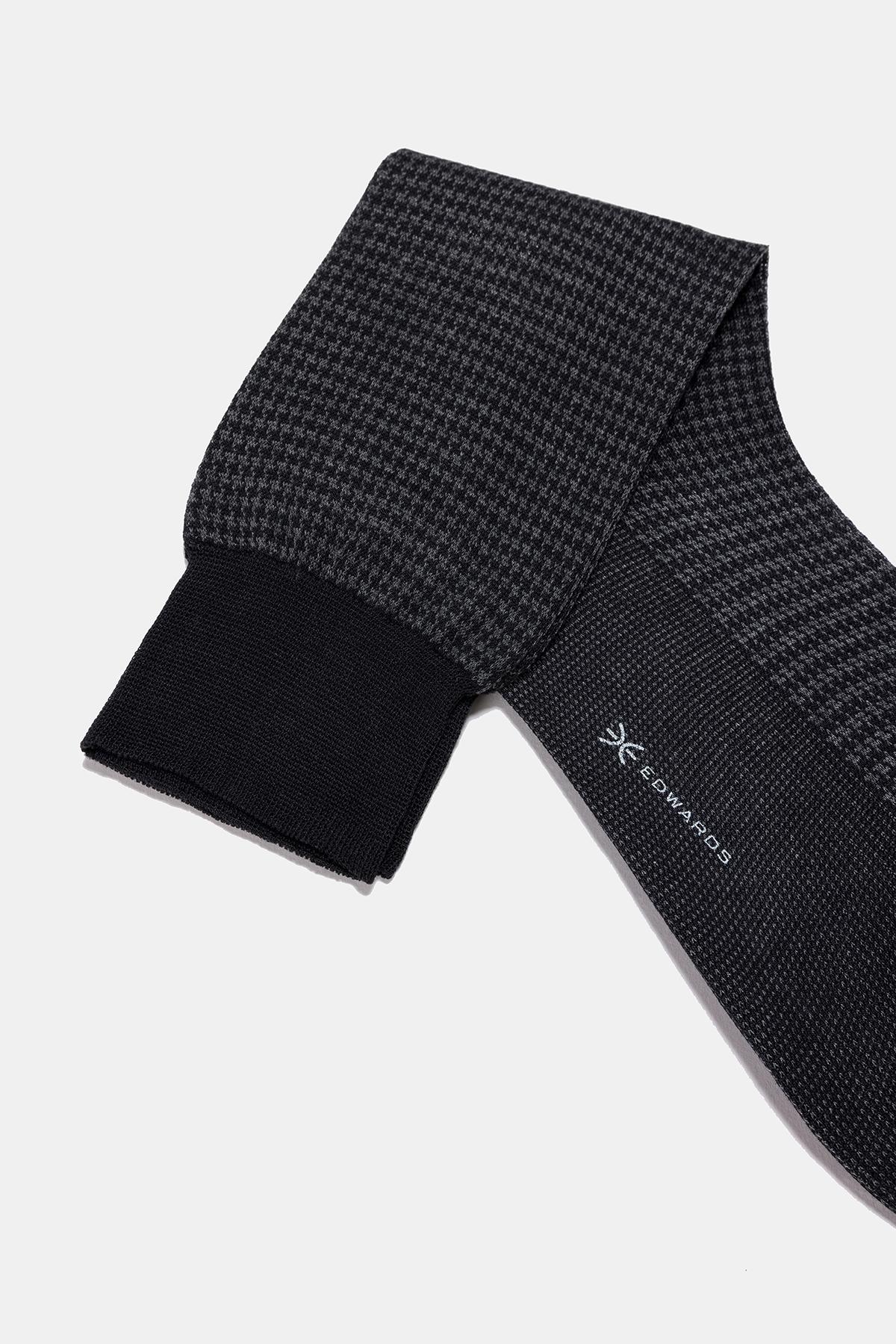 Erkek Koyu Gri Pamuk Kısa Çorap