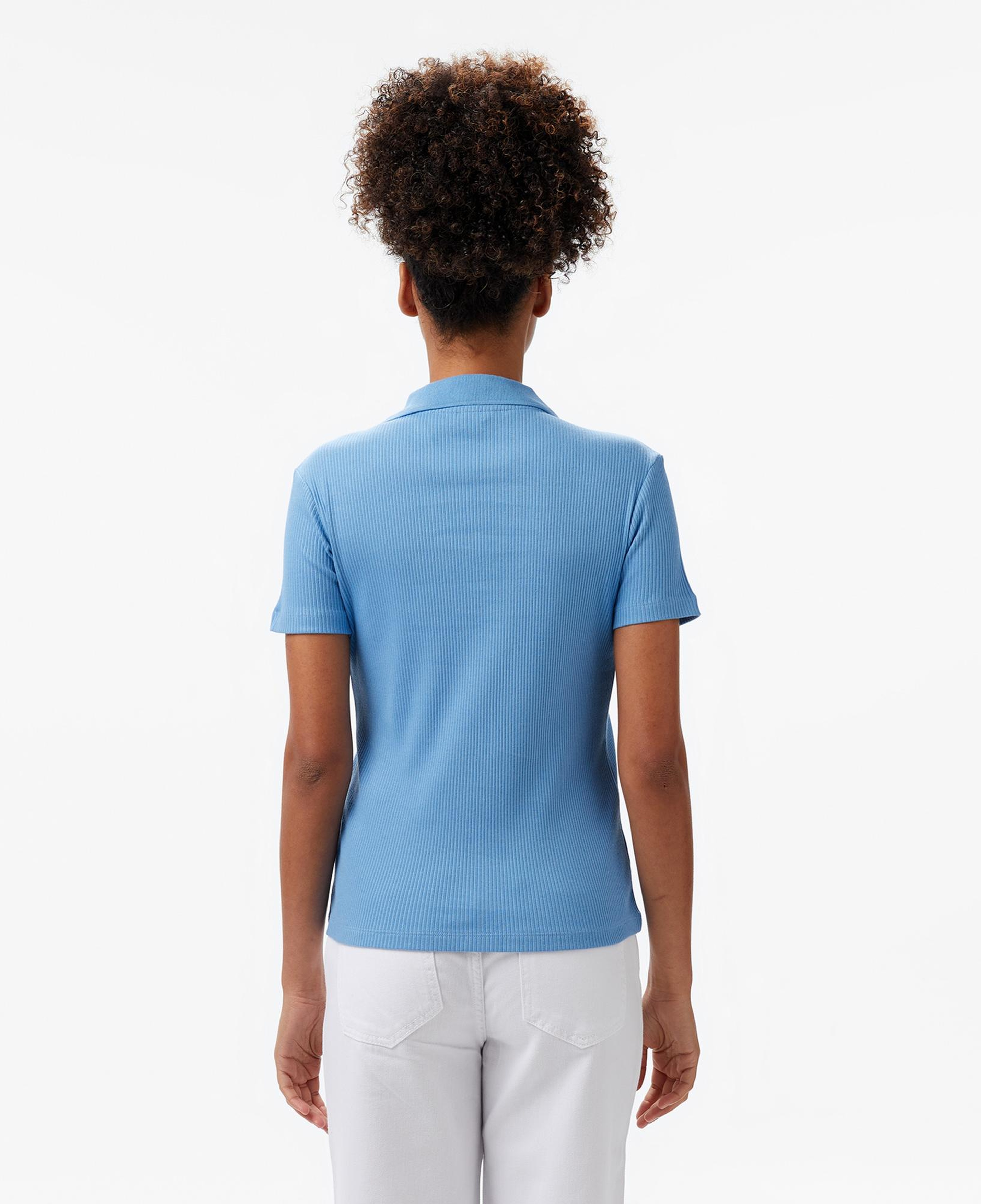 Nautica Kadın Mavi Slim Fit Polo Yaka T-Shirt