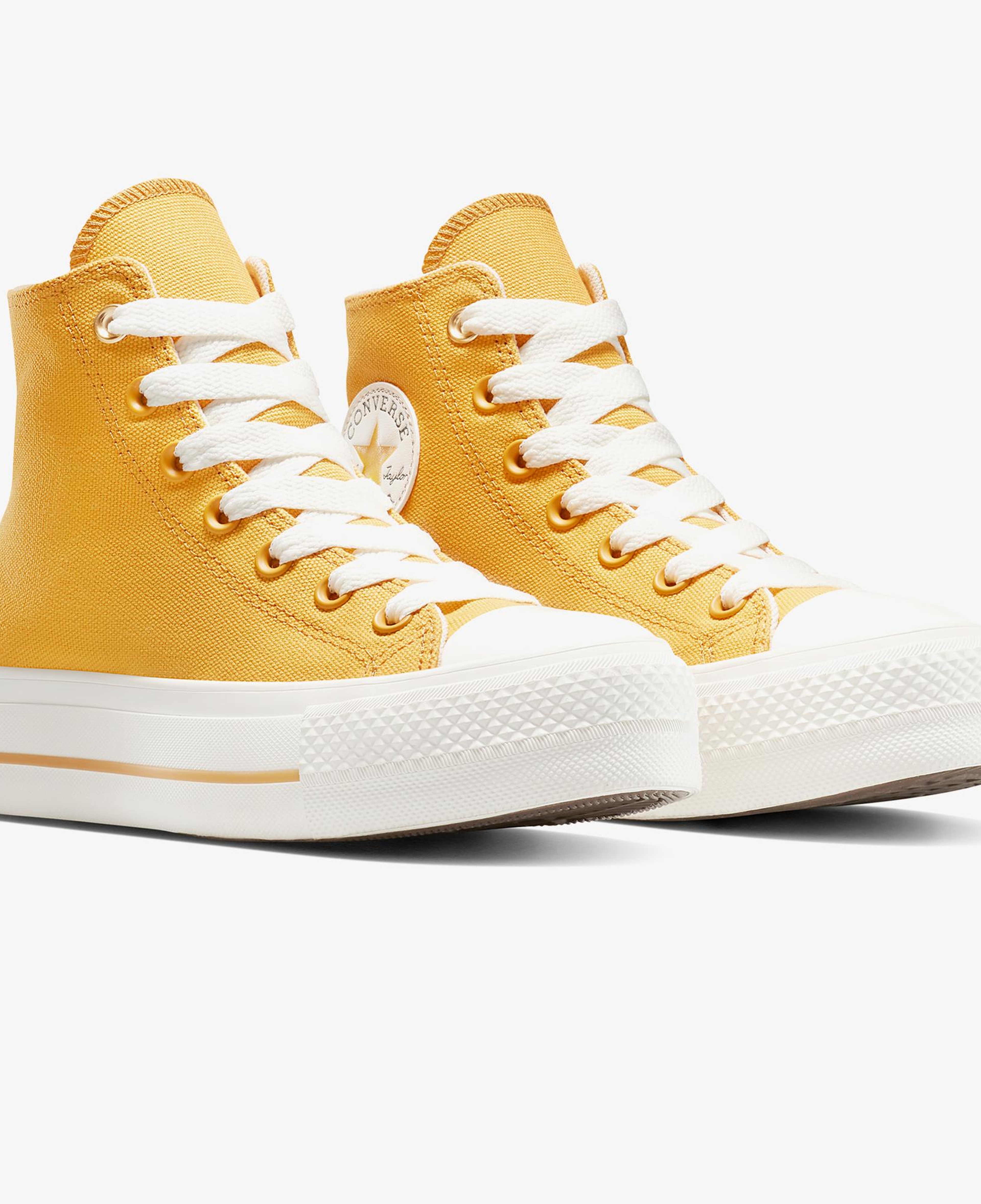 Converse Chuck Taylor All Star Lift Platform Kadın Sarı Sneaker