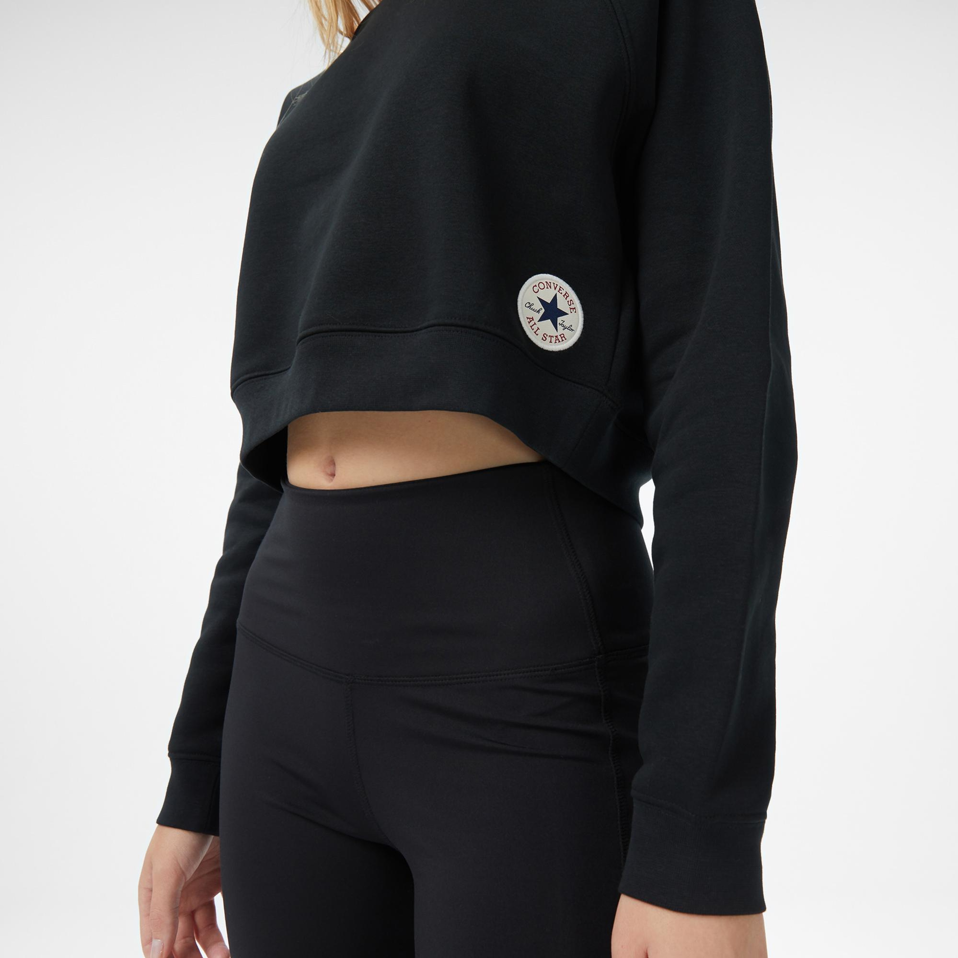 Converse Kadın Siyah Sweatshirt