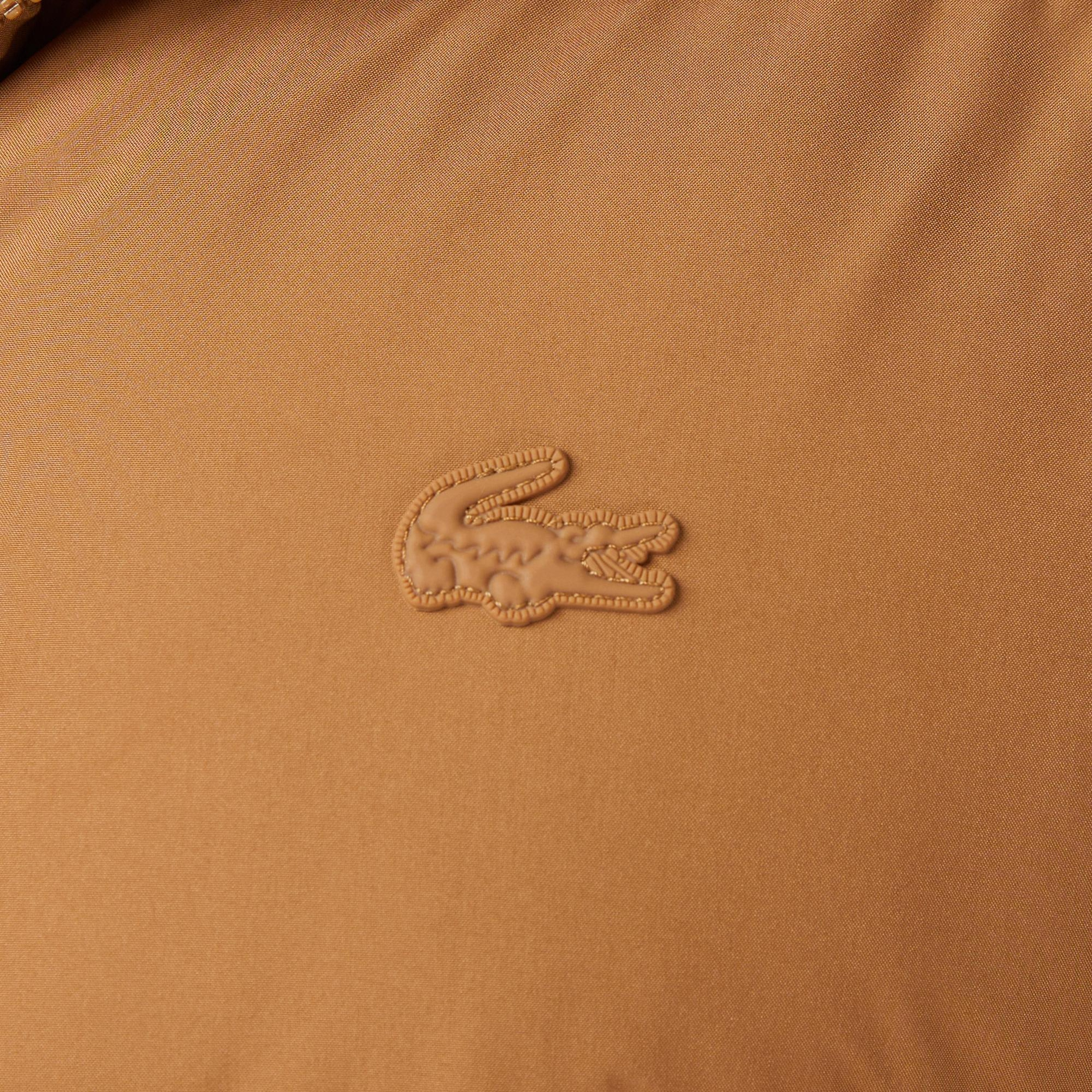 Lacoste Kadın Kapüşonlu Açık Kahverengi Mont