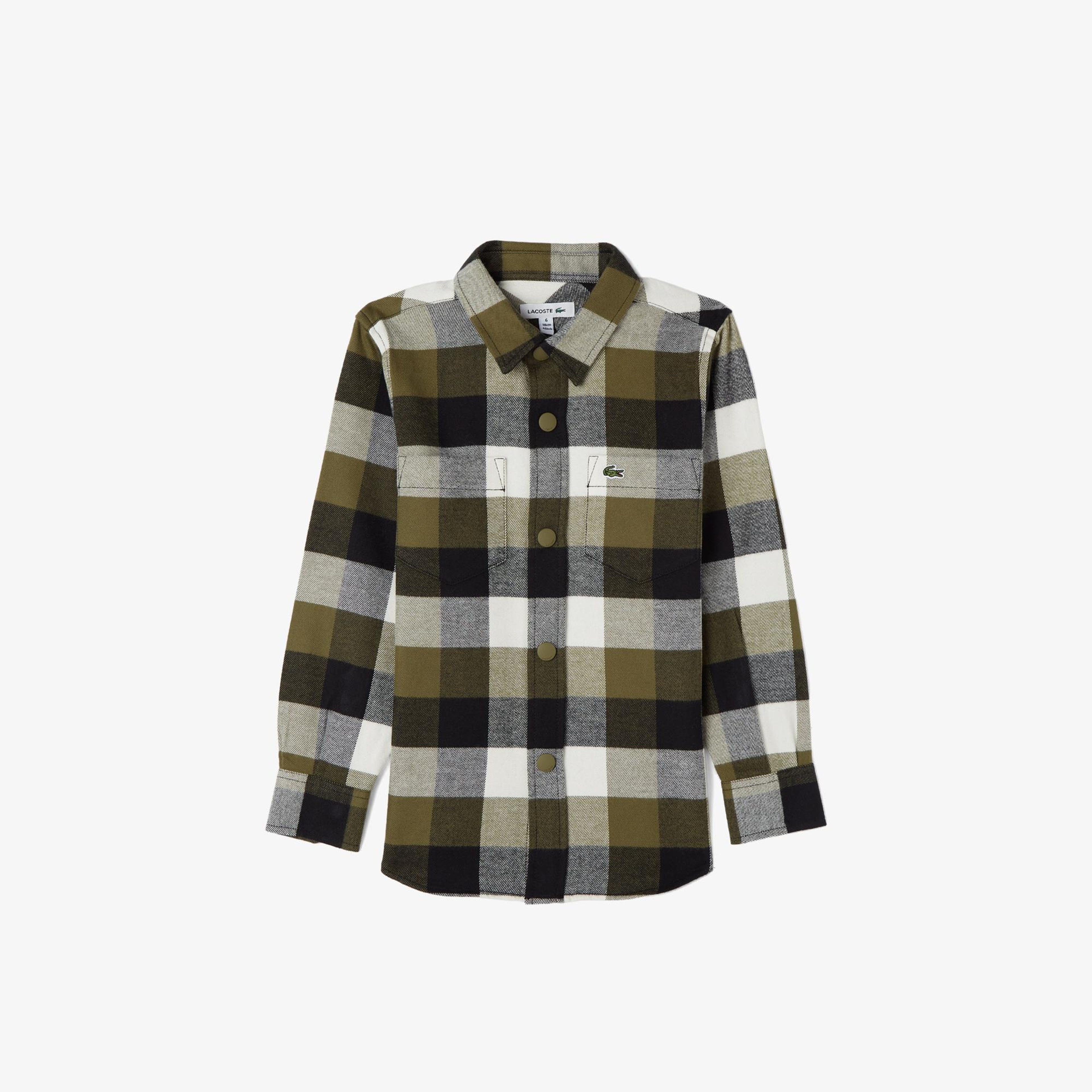 Lacoste Çocuk Haki Gömlek