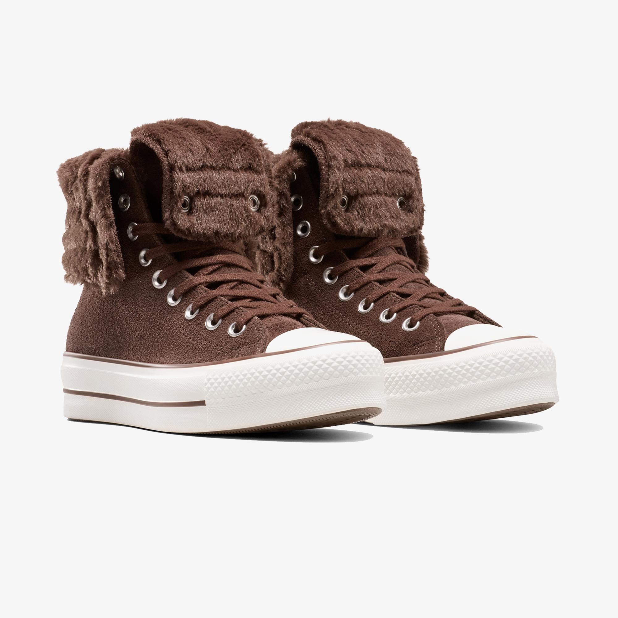 Converse Chuck Taylor All Star Fold Over Lift Kadın Kahverengi Sneaker