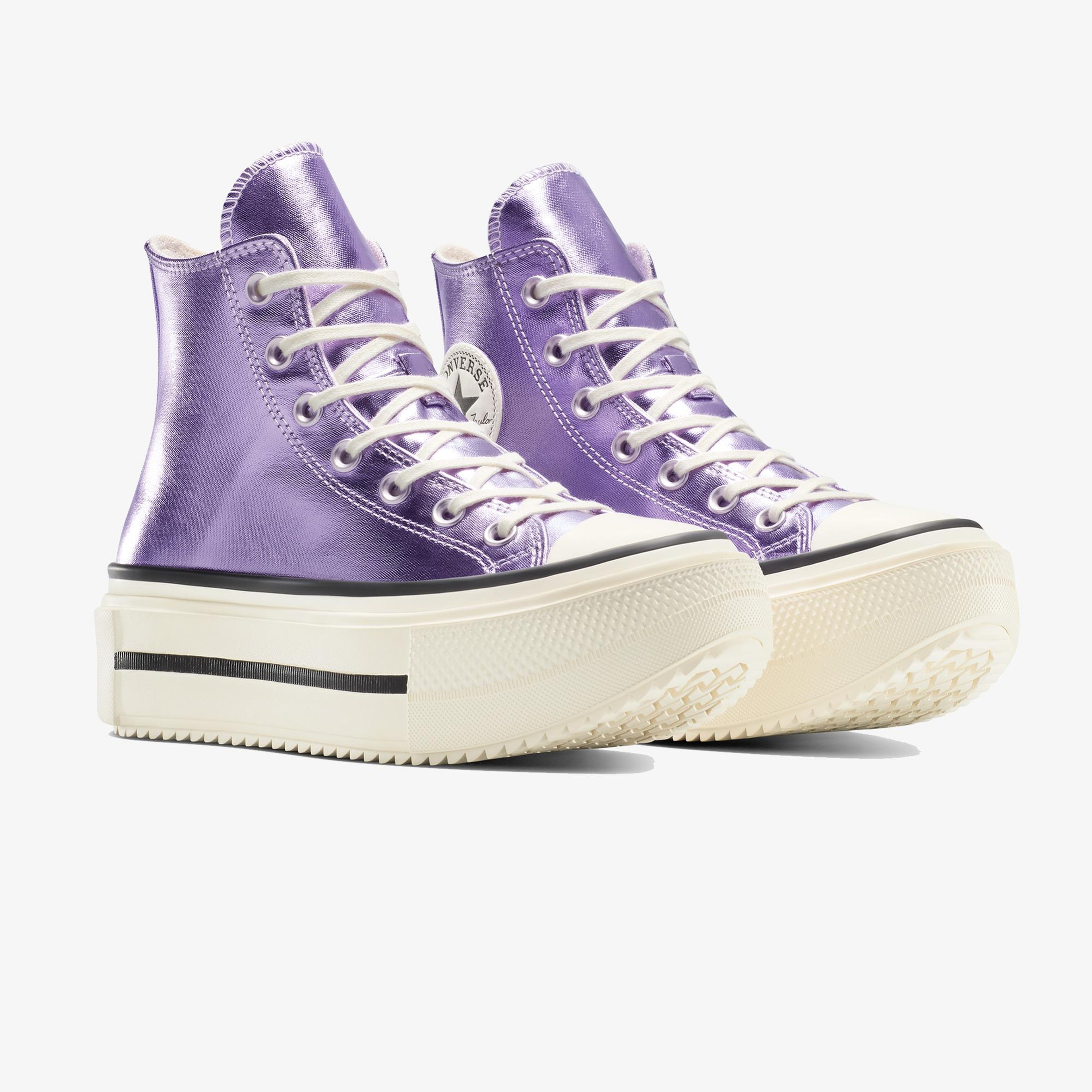 Converse Chuck Taylor All Star Lift Double Stack Unisex Mor Sneaker