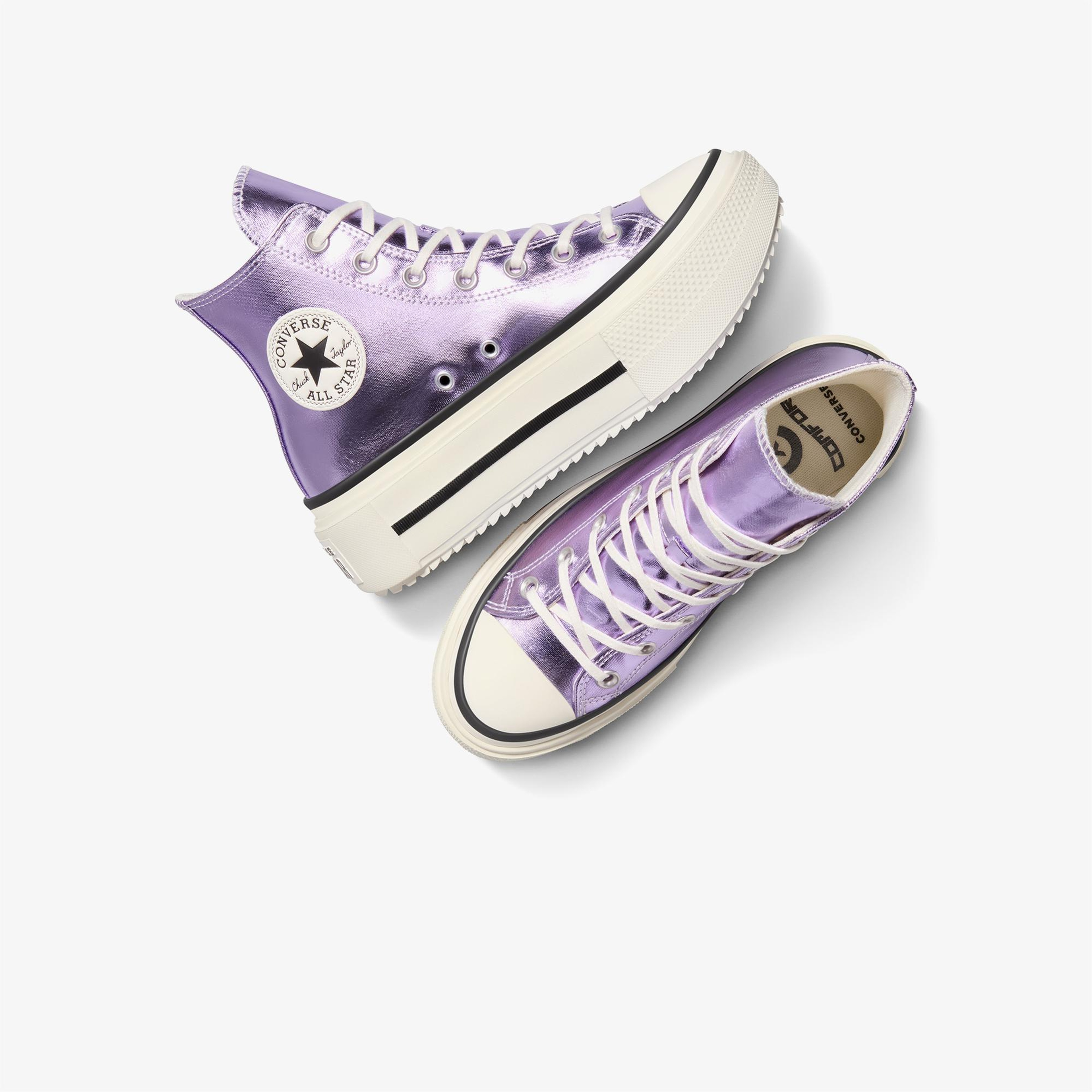 Converse Chuck Taylor All Star Lift Double Stack Unisex Mor Sneaker
