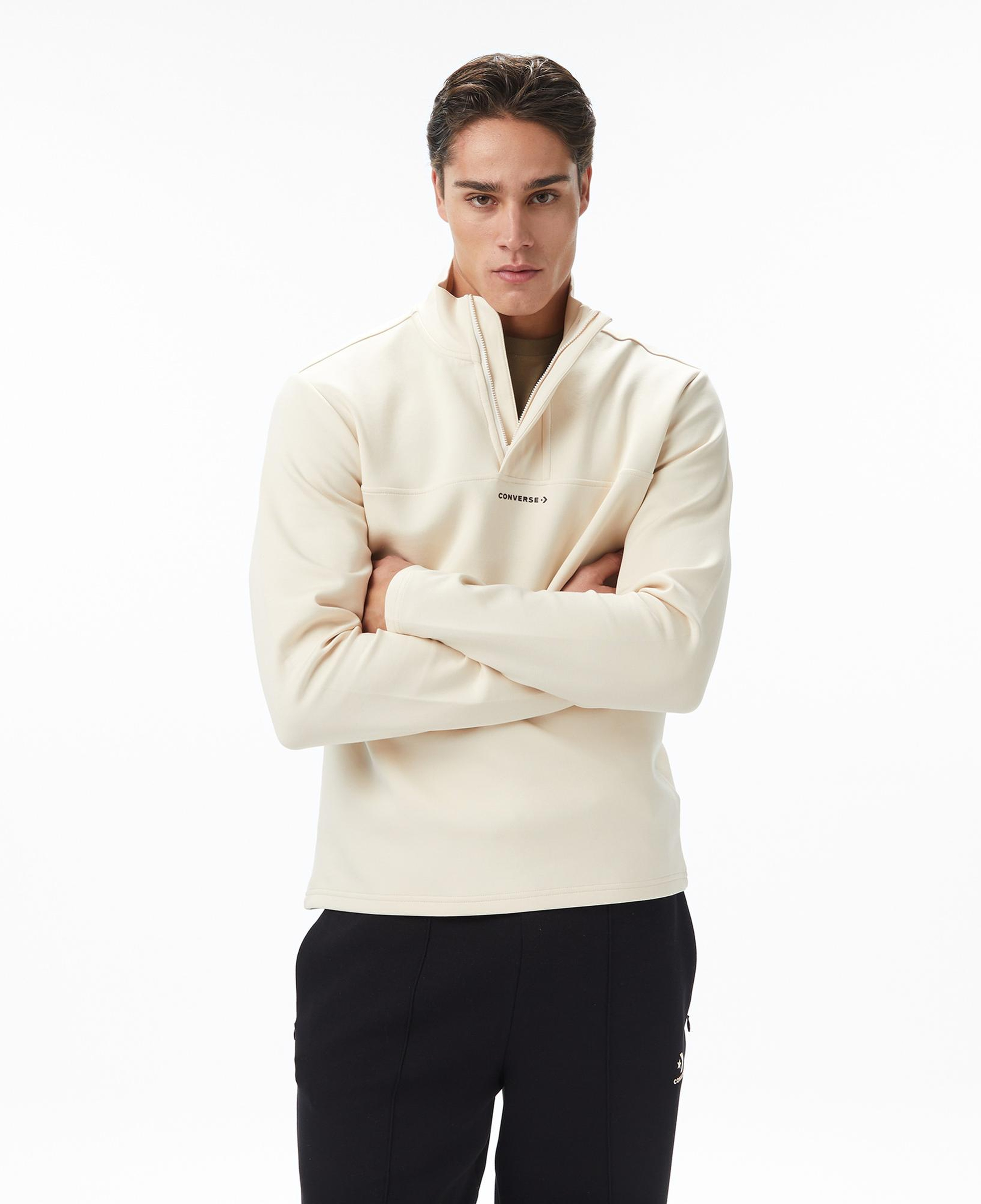 Converse Erkek Krem Sweatshirt