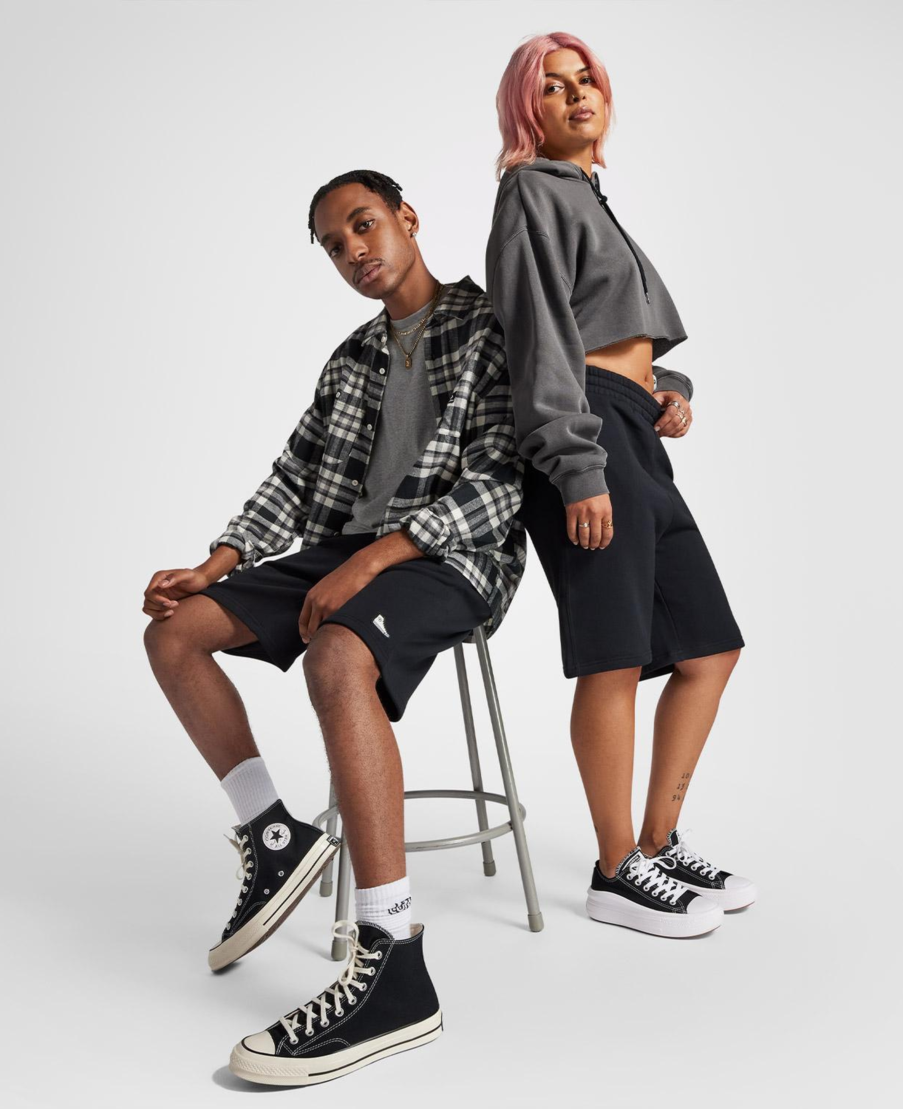 Converse Go To Loose Fit Unisex Siyah Şort