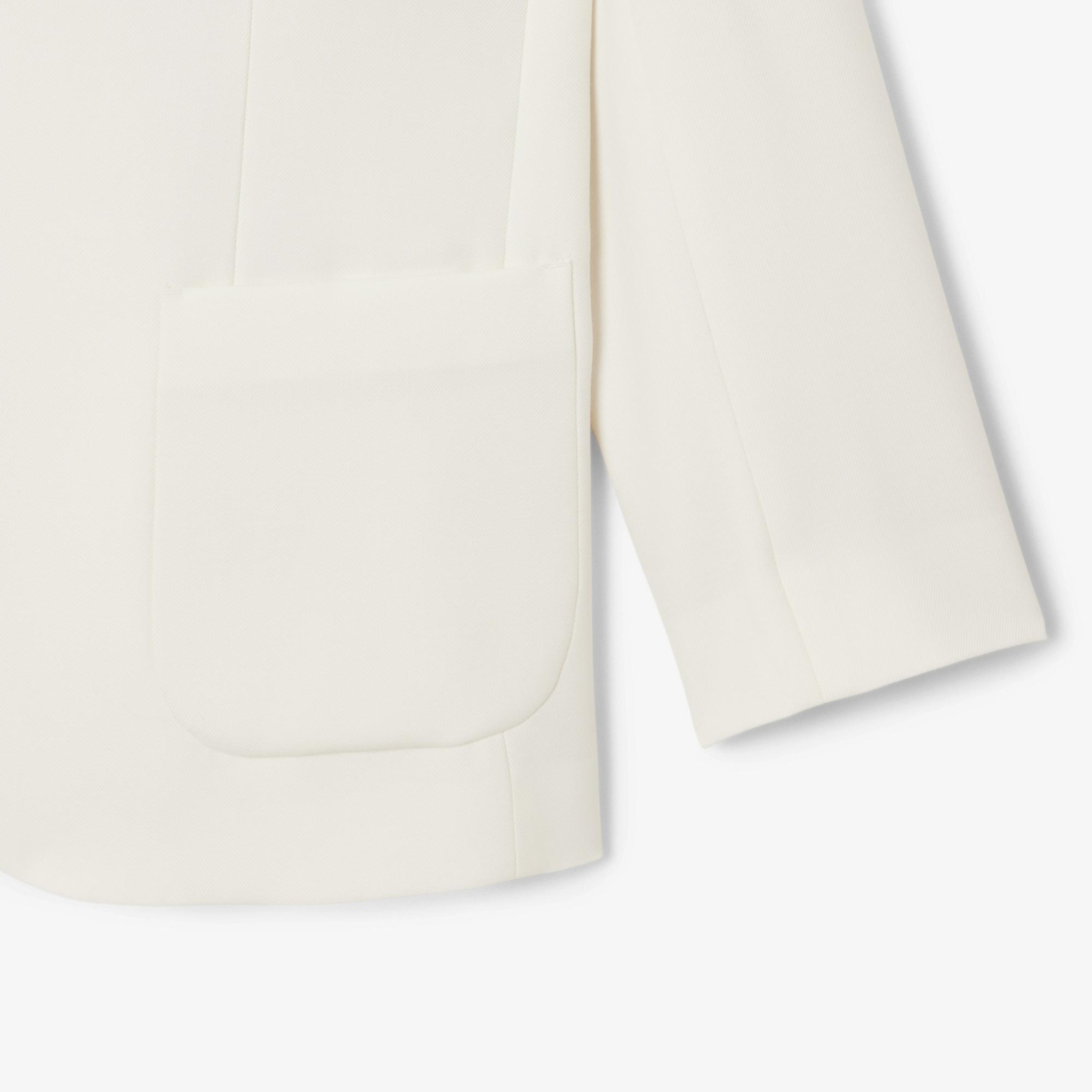 Lacoste Kadın Relaxed Fit Krem Blazer Ceket