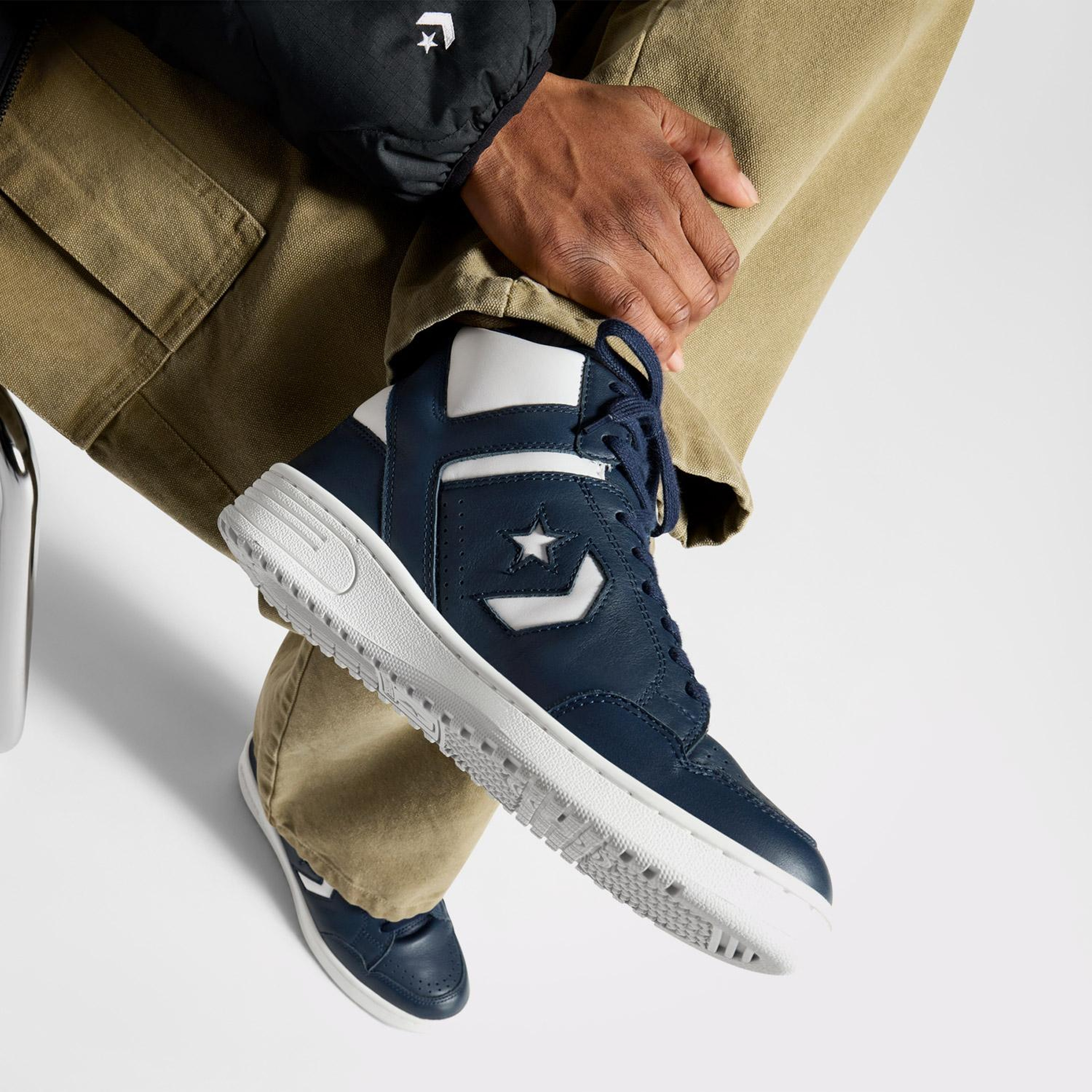 Converse Weapon Unisex Lacivert Deri Sneaker