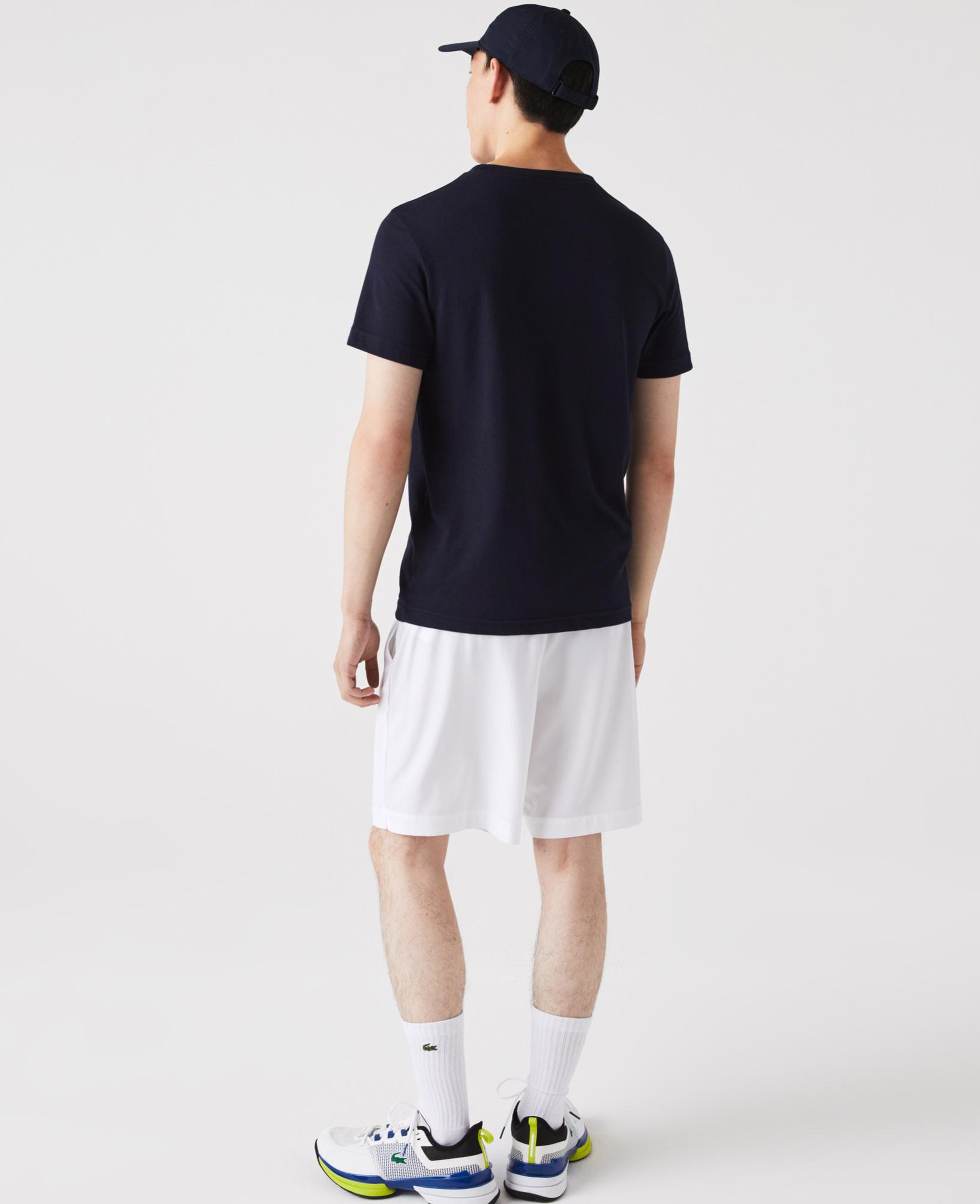 Lacoste Erkek Regular Fit Bisiklet Yaka Baskılı Lacivert T-Shirt