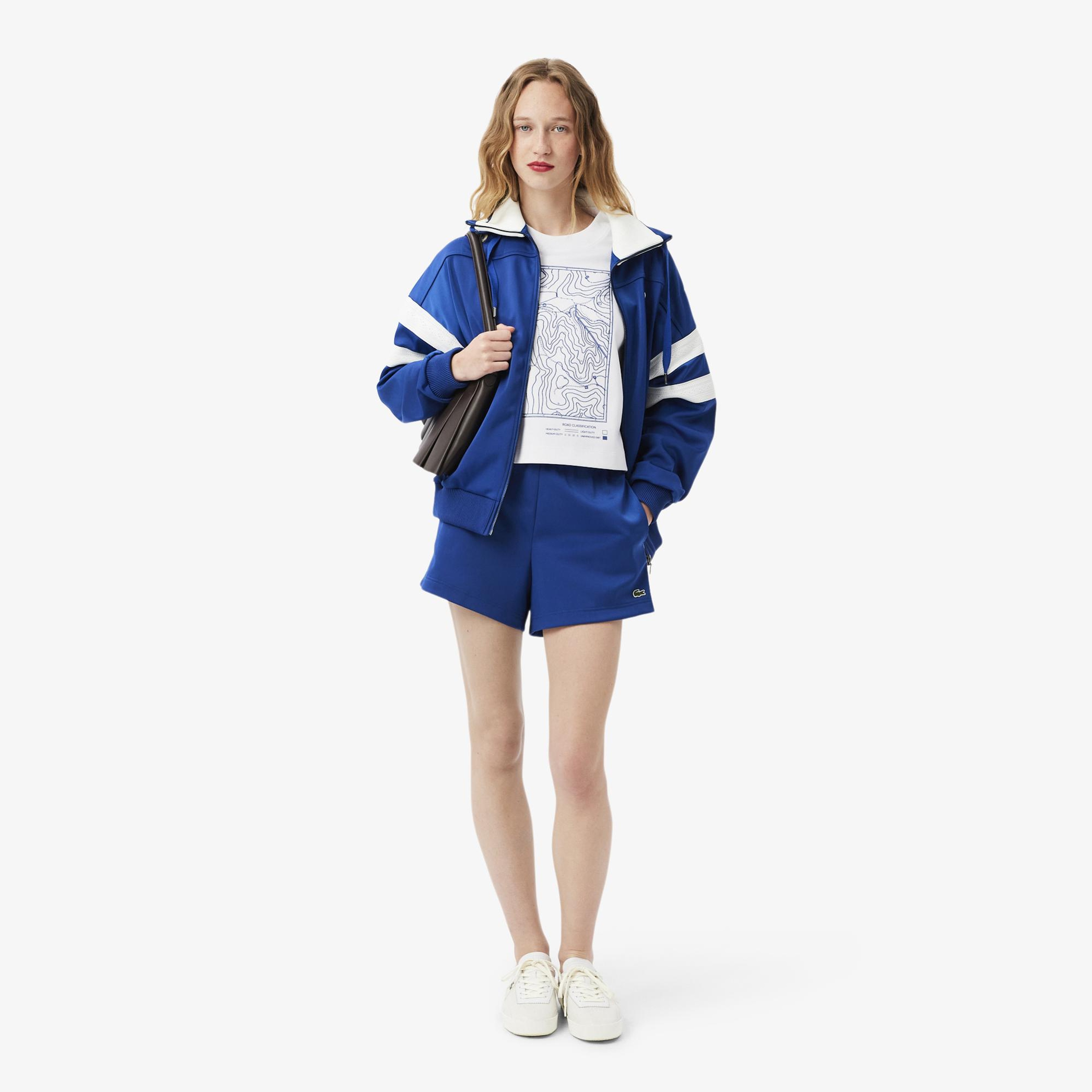 Lacoste Kadın Oversize Fit Bisiklet Yaka Beyaz T-Shirt