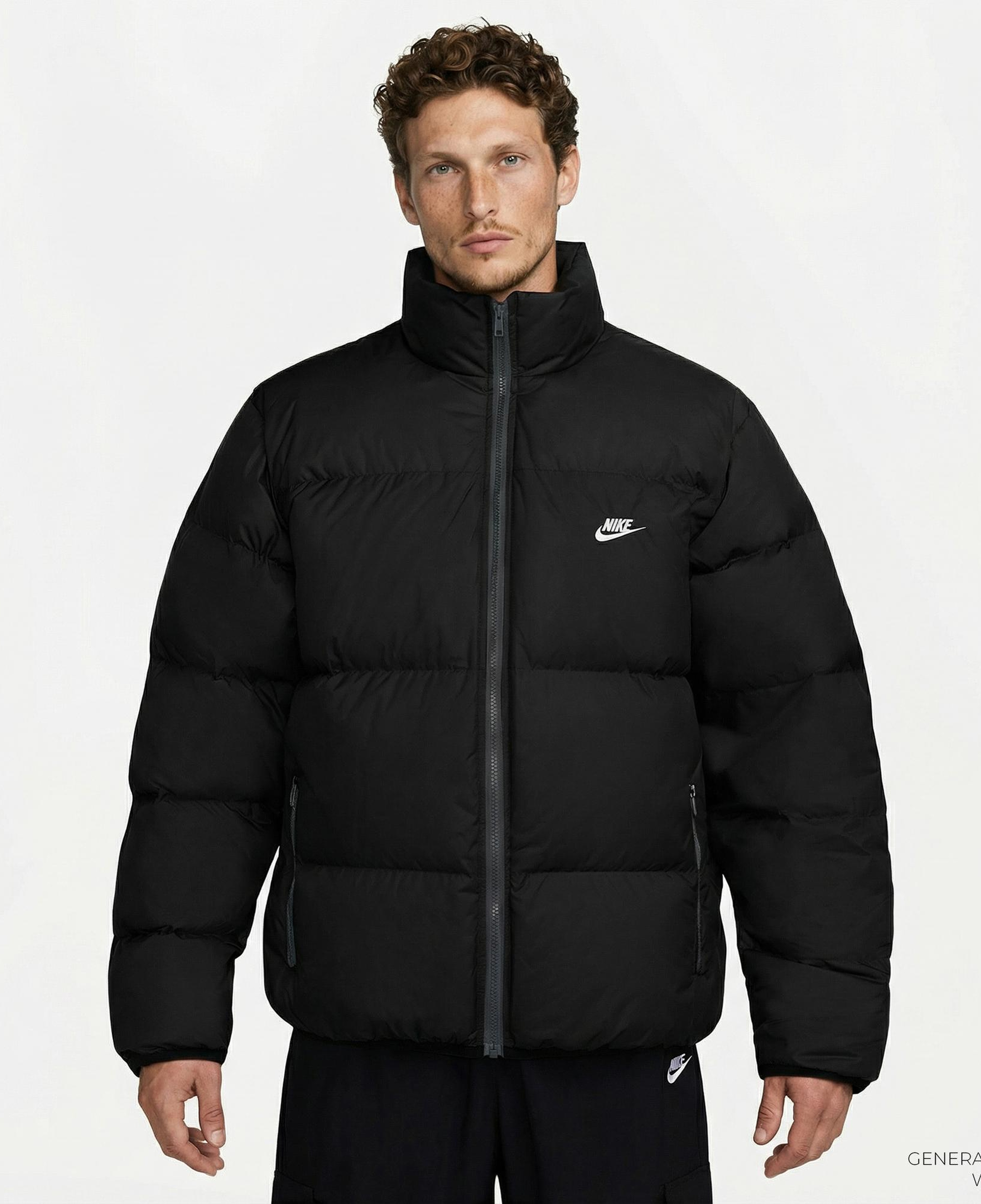 Nike Sportswear Therma-Fit Club Puffer Erkek Siyah Mont