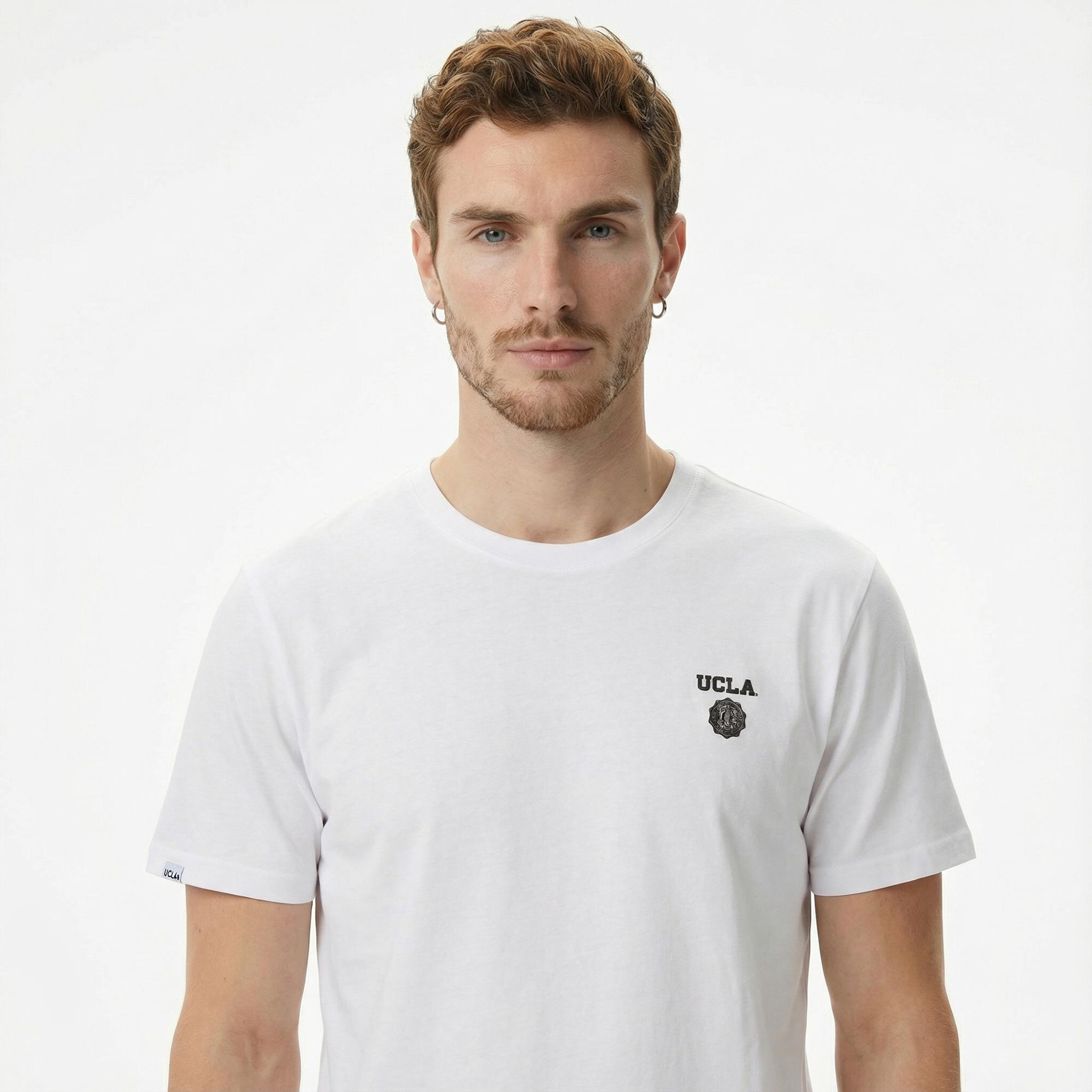 Ucla Bass Erkek Beyaz T-Shirt