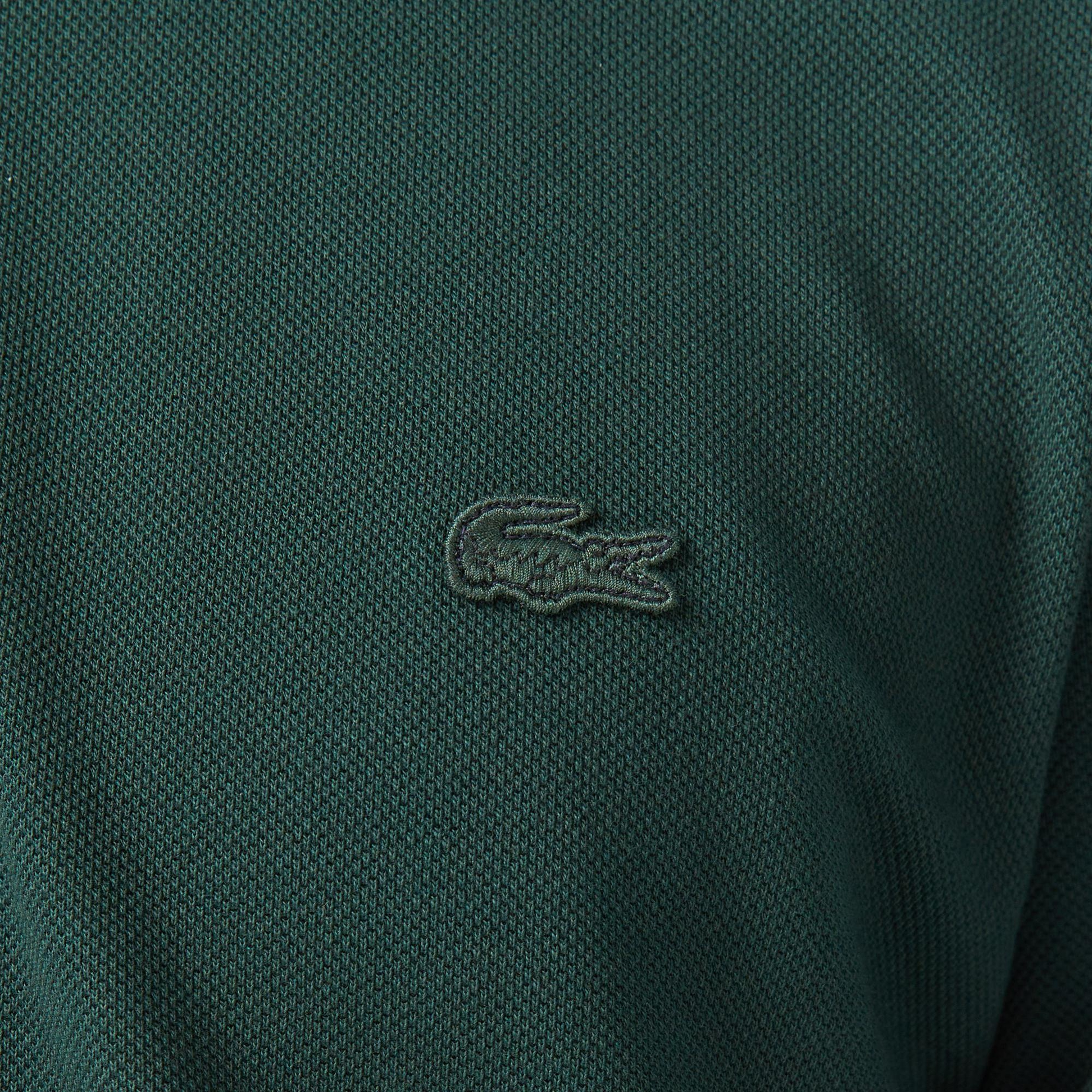 Lacoste Erkek Regular Fit Uzun Kollu Koyu Yeşil Polo