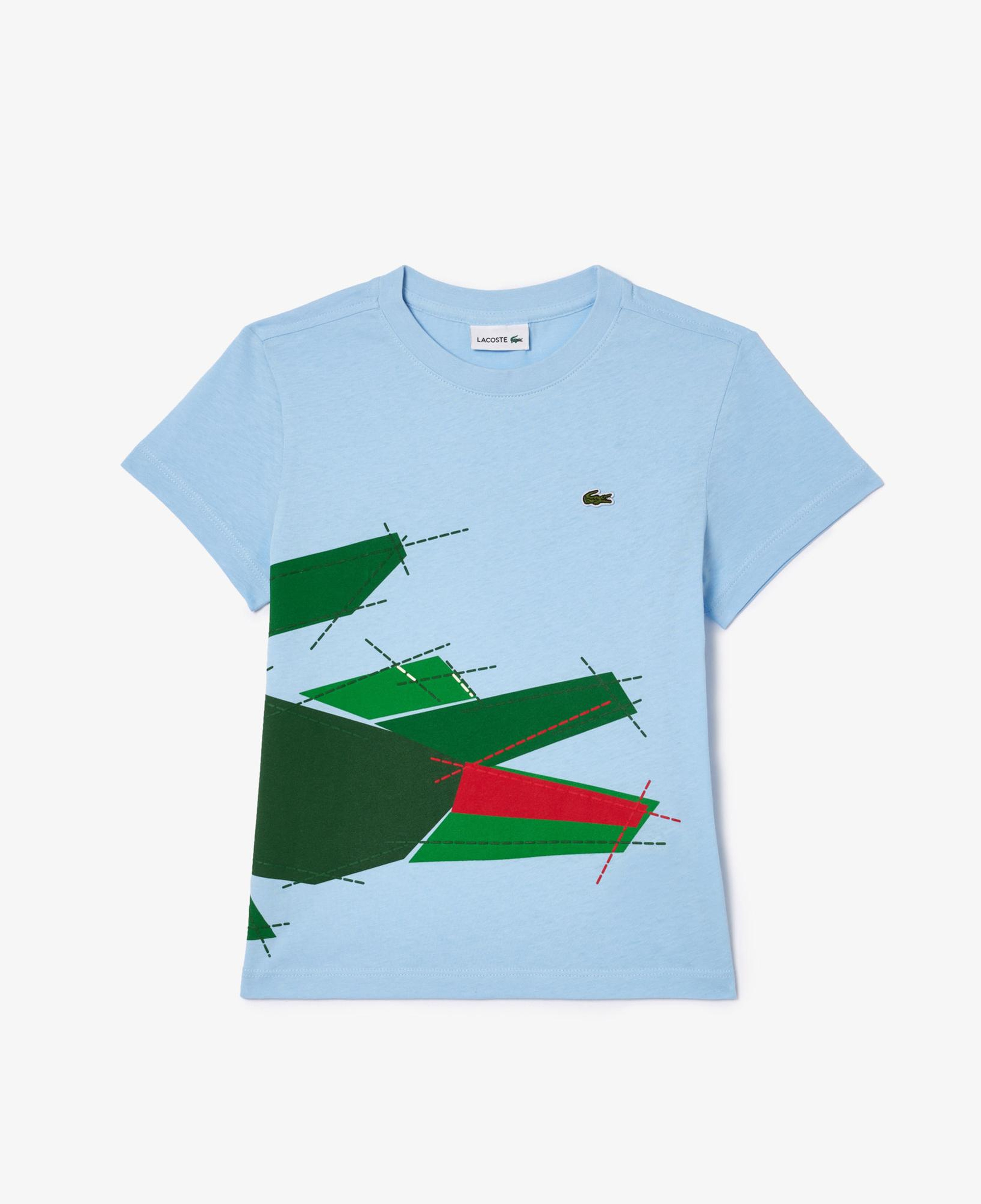 Lacoste Çocuk Baskılı Açık Mavi T-Shirt