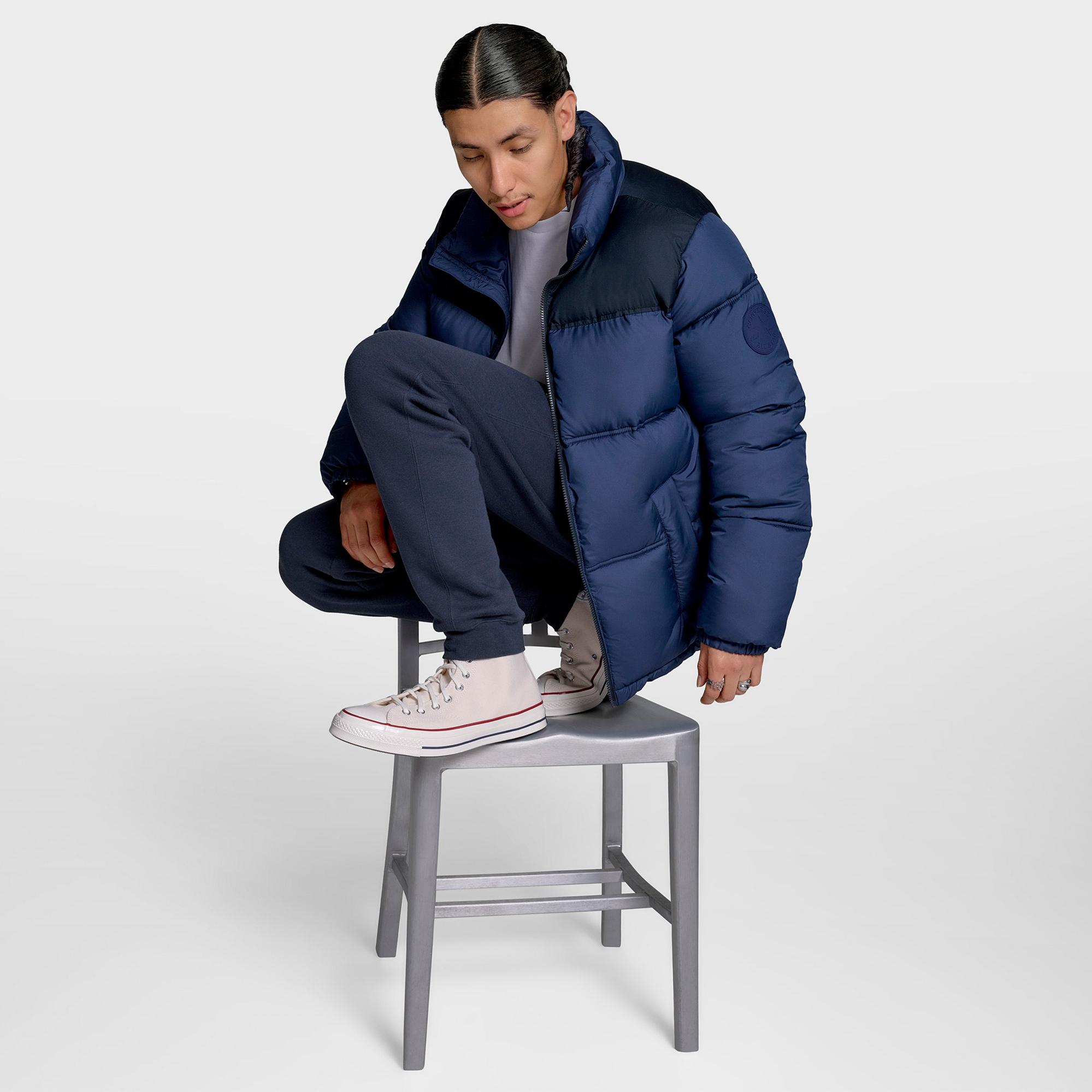 Converse Erkek Lacivert Puffer Mont