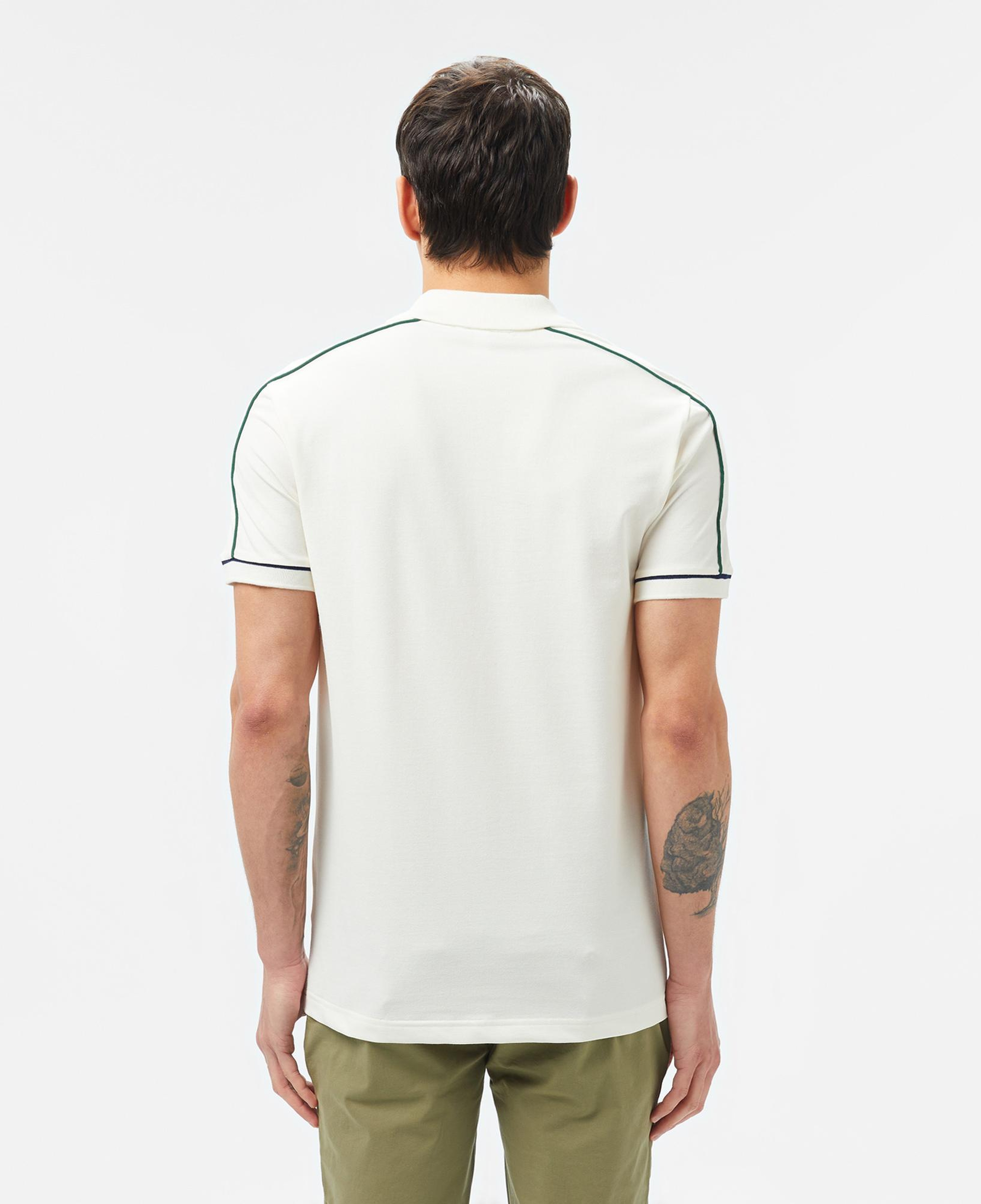 Lacoste Erkek Slim Fit Yarım Fermuarlı Beyaz Polo